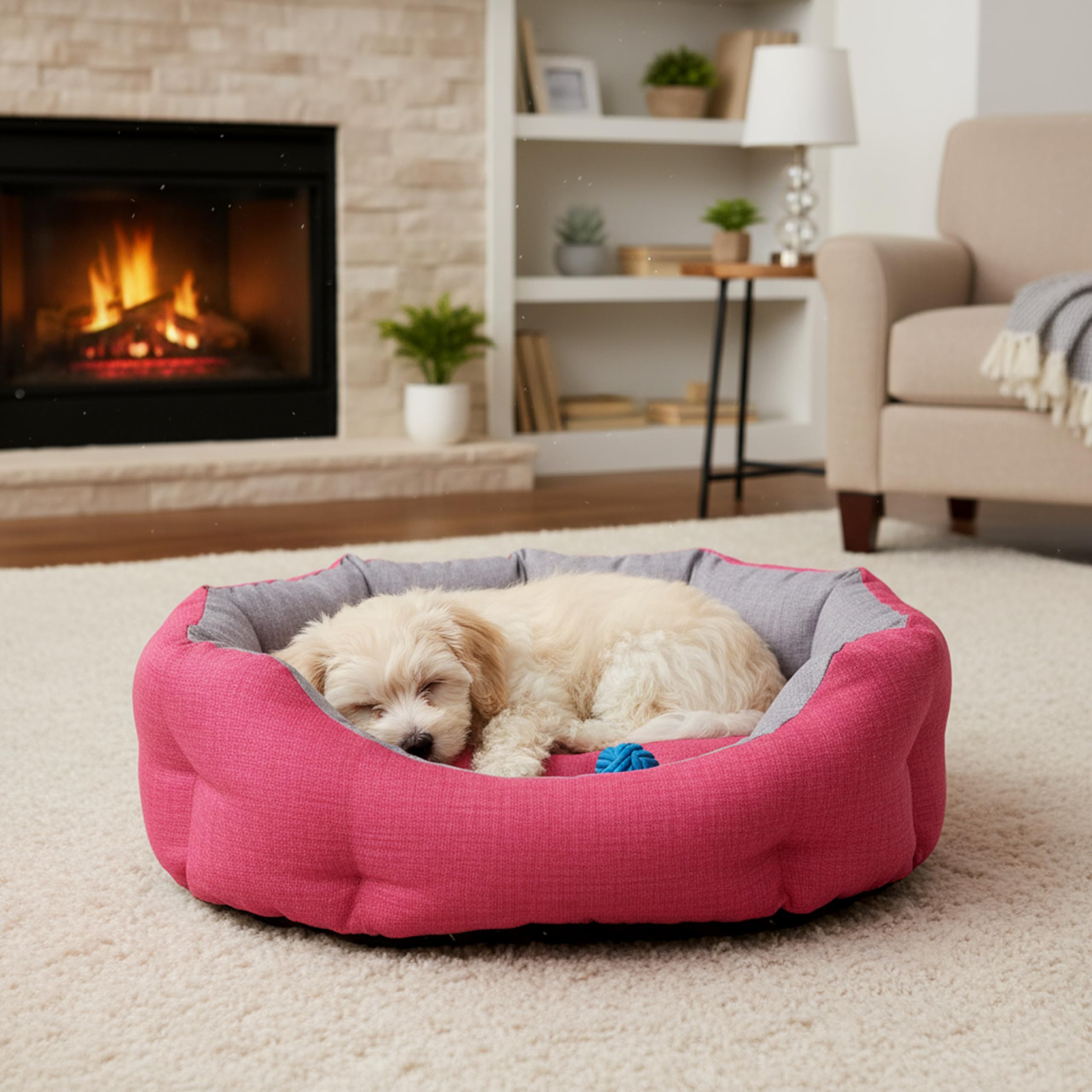 Baroni Home Cuccia Cane e Gatto 45x55 cm Grigio Bordeaux