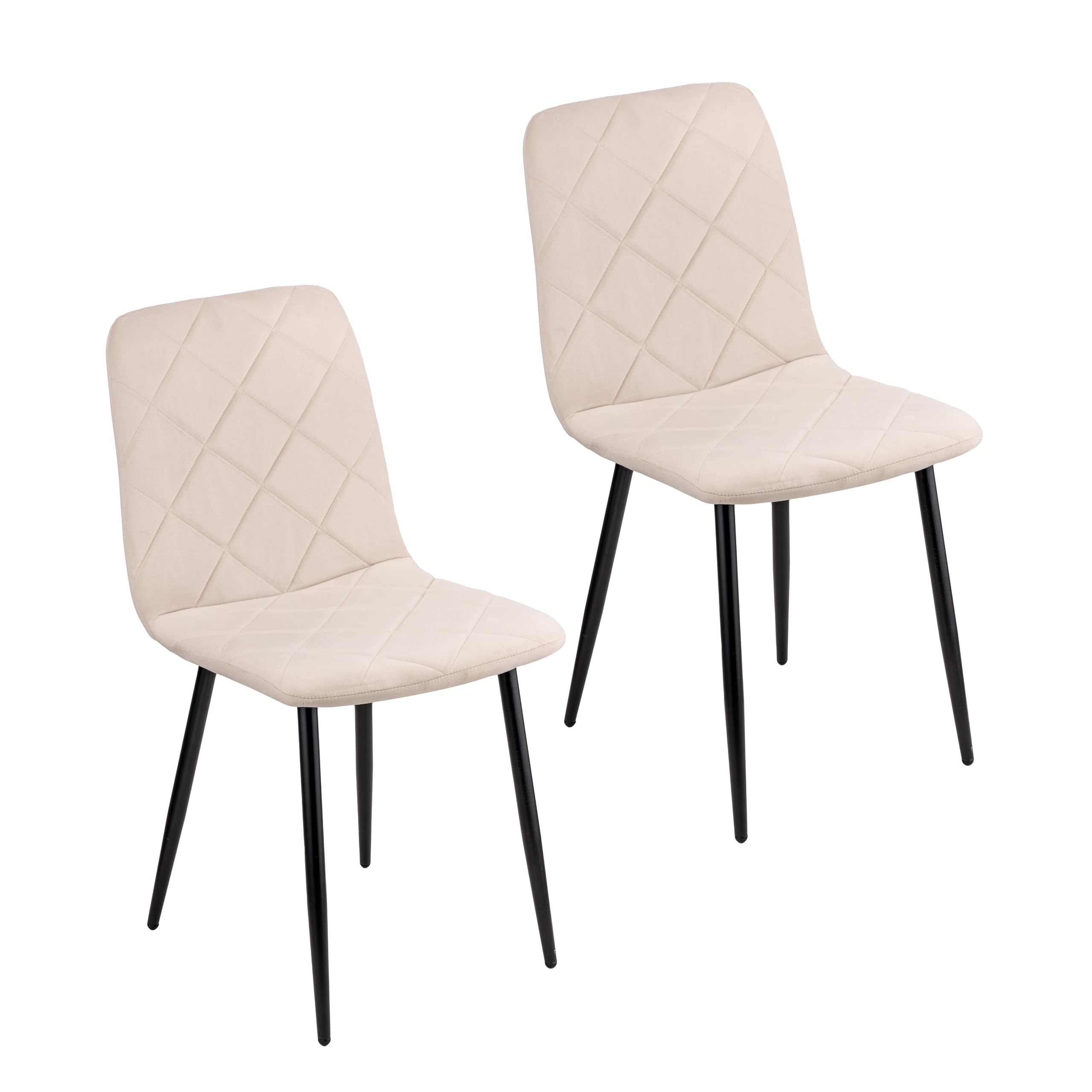 Baroni Home sedia in velluto rosa 52x44x85 cm gambe ferro