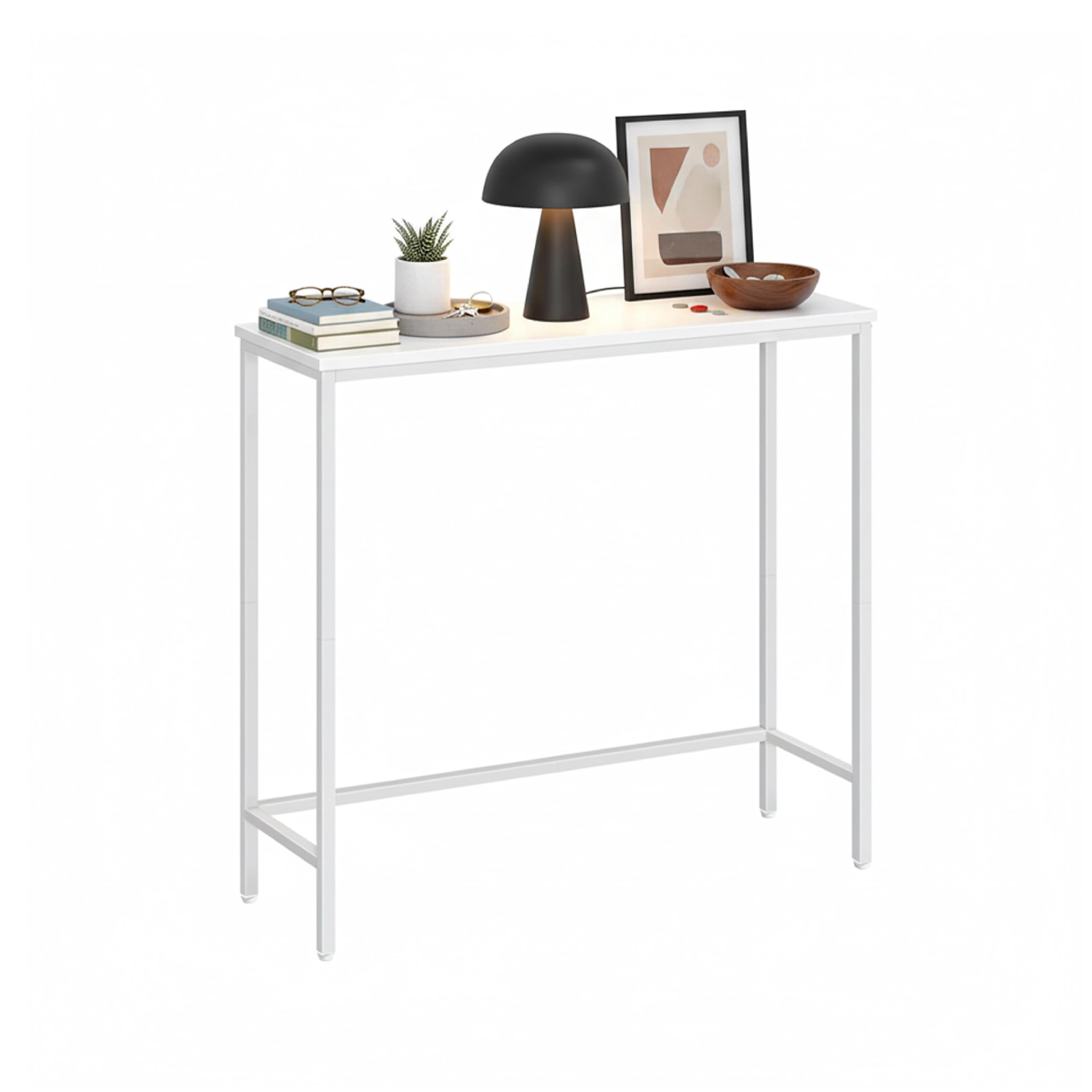 Baroni Home Consolle Ingresso Bianca 24x75x75 cm 1 Ripiano