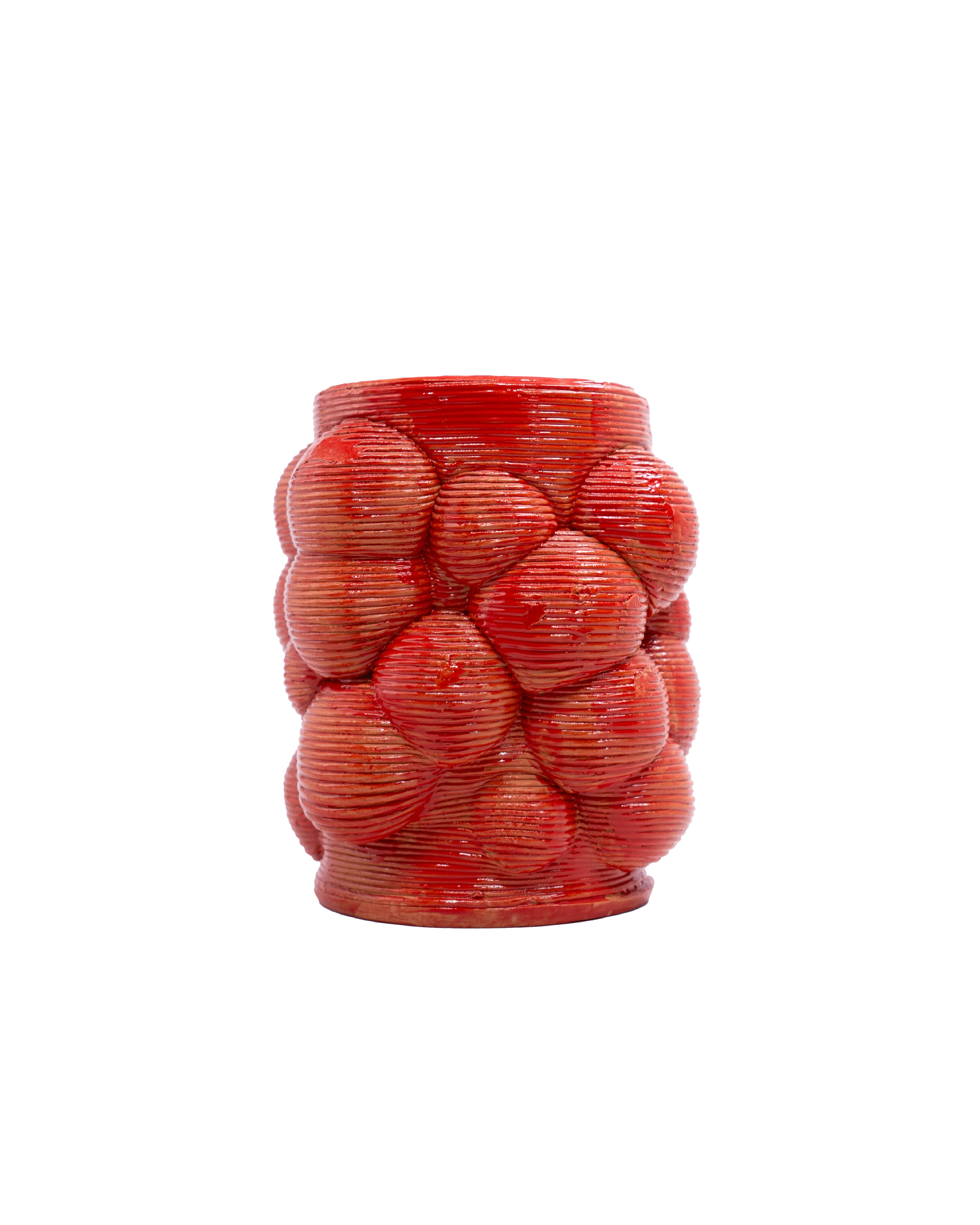 SuperForma Bolle 02 vaso smalto rosso