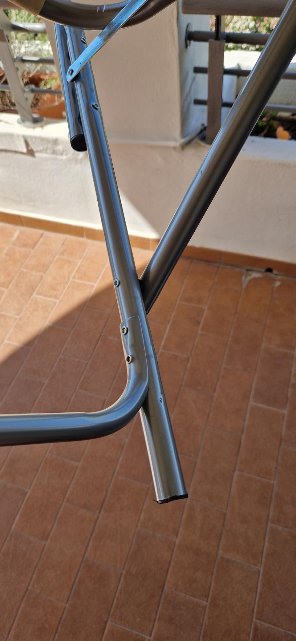 Baroni Home Sedia da Regista Pieghevole Blu in Tela