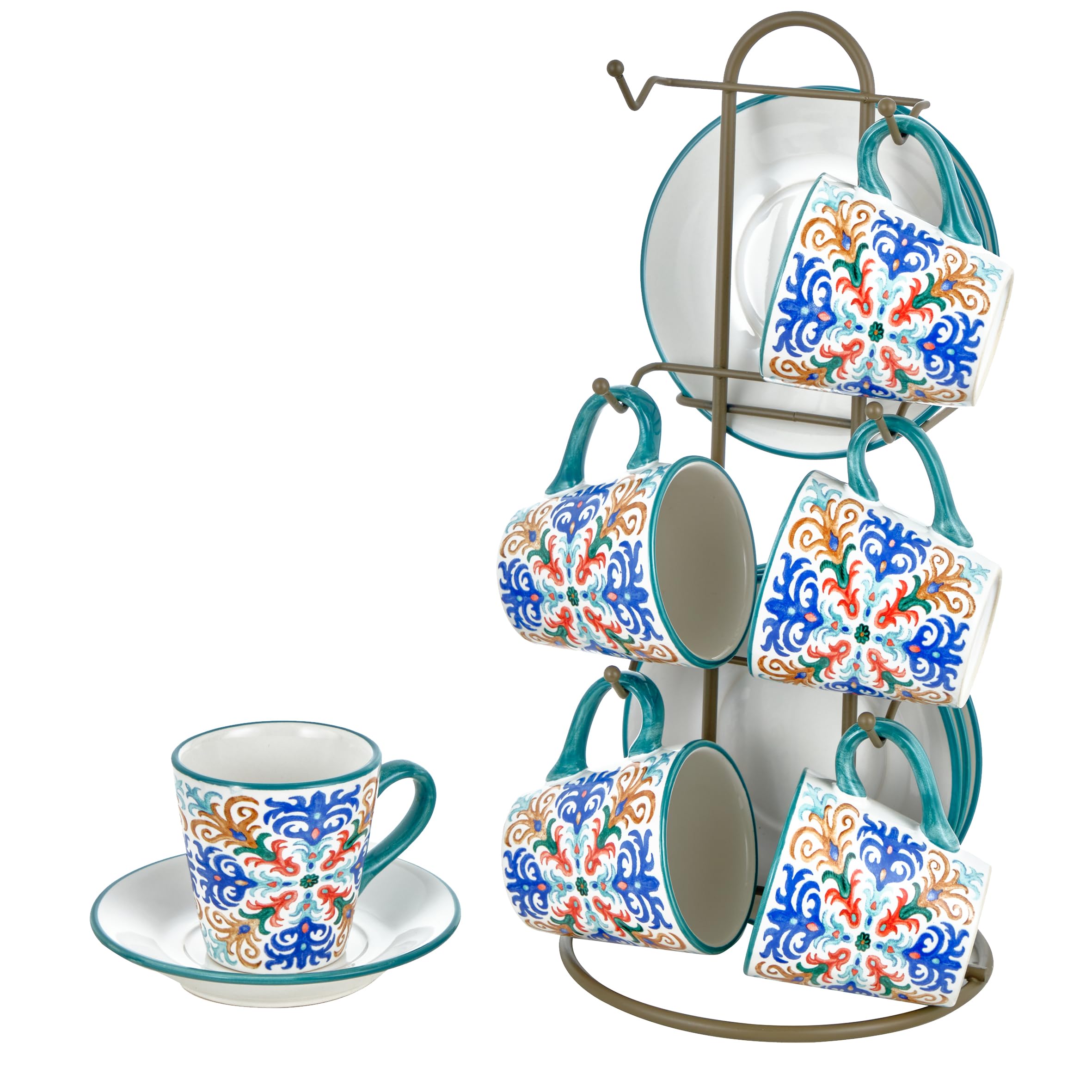 Baroni Home Capri Ensemble de Tasses set tazzine ceramica