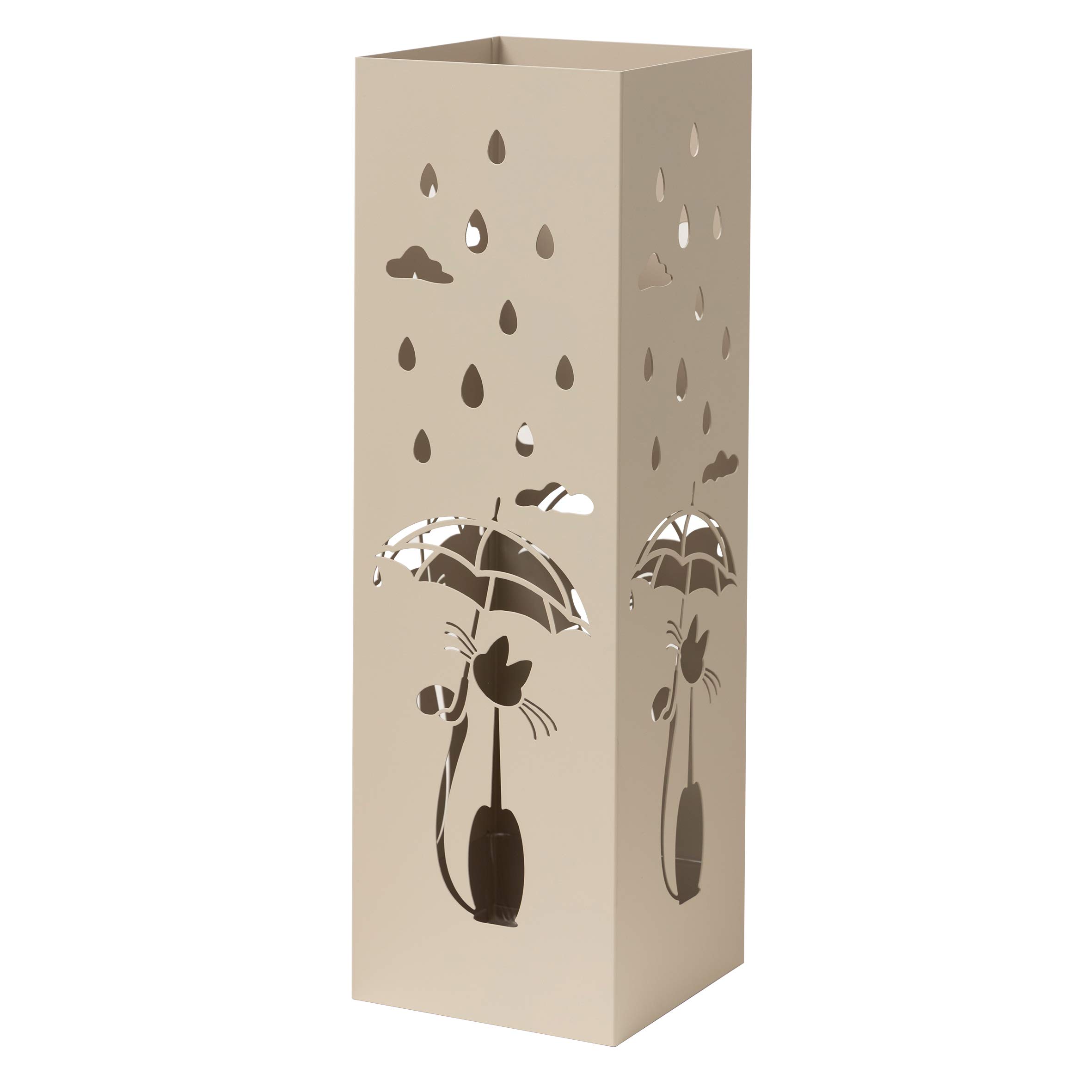 Baroni Home Portaombrelli Gatto Tortora 15,5x15,5x49 cm