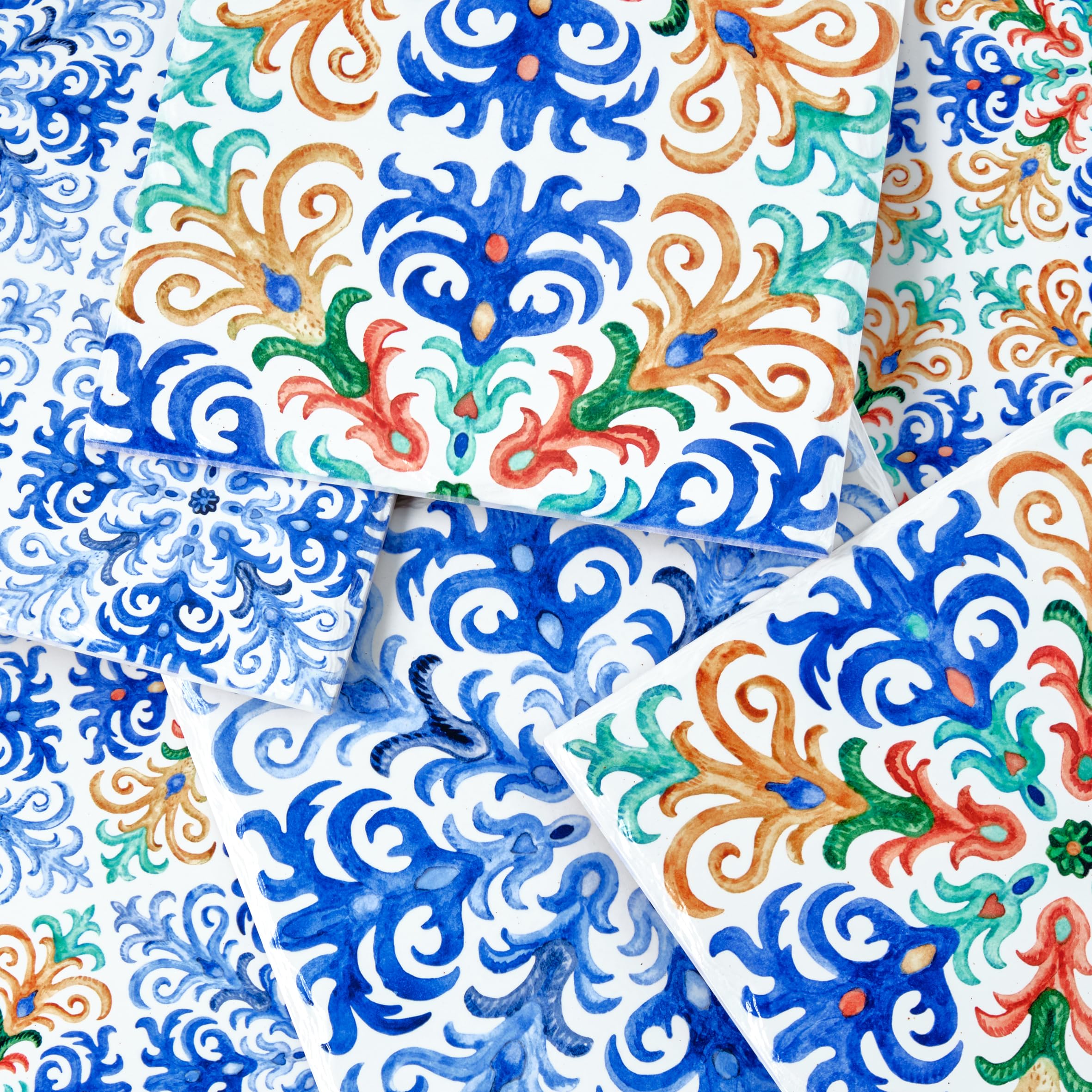 Baroni Home Capri Set 6 Sottobicchieri 11x11 cm