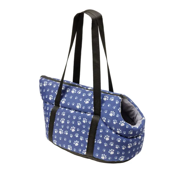 Baroni Home Borsa Cane Grigio e Zampine 40x25x21 cm