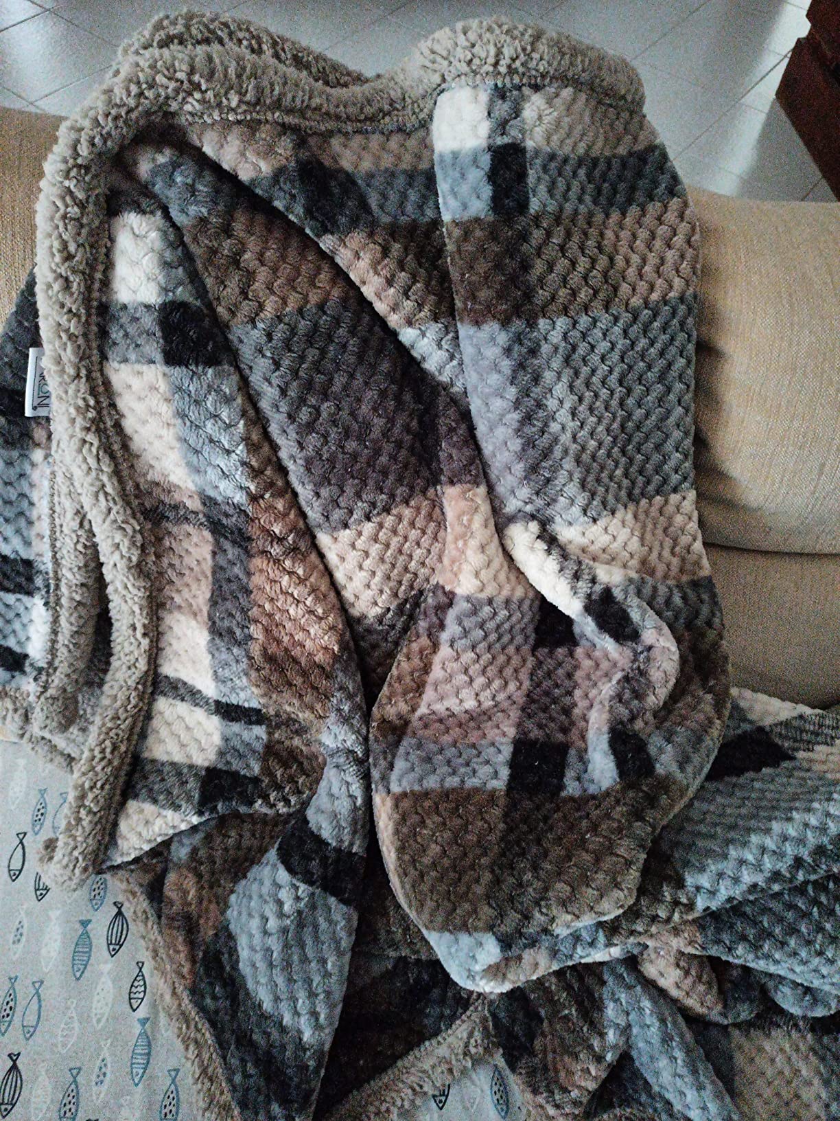 Baroni Home Coperta Pile Perla 150x200 cm Matrimoniale