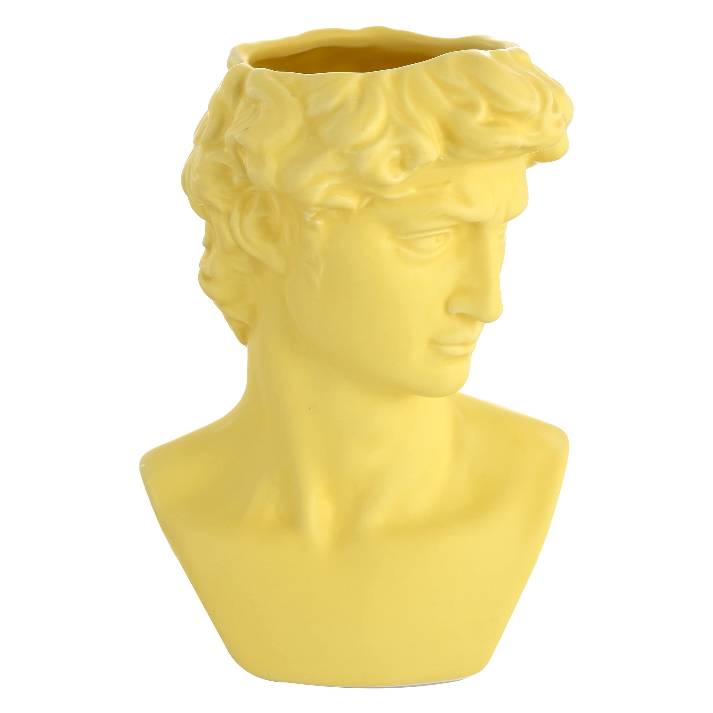 Baroni Home Ladies Ragazza vaso testa ceramica 16x15x23 cm