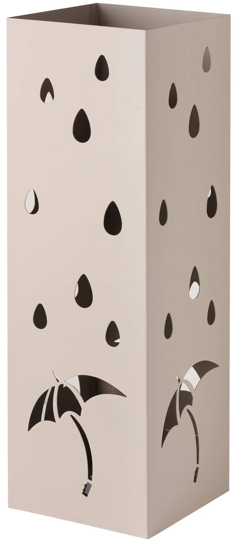 Baroni Home portaombrelli metallo tortora 15,5x15x49 cm
