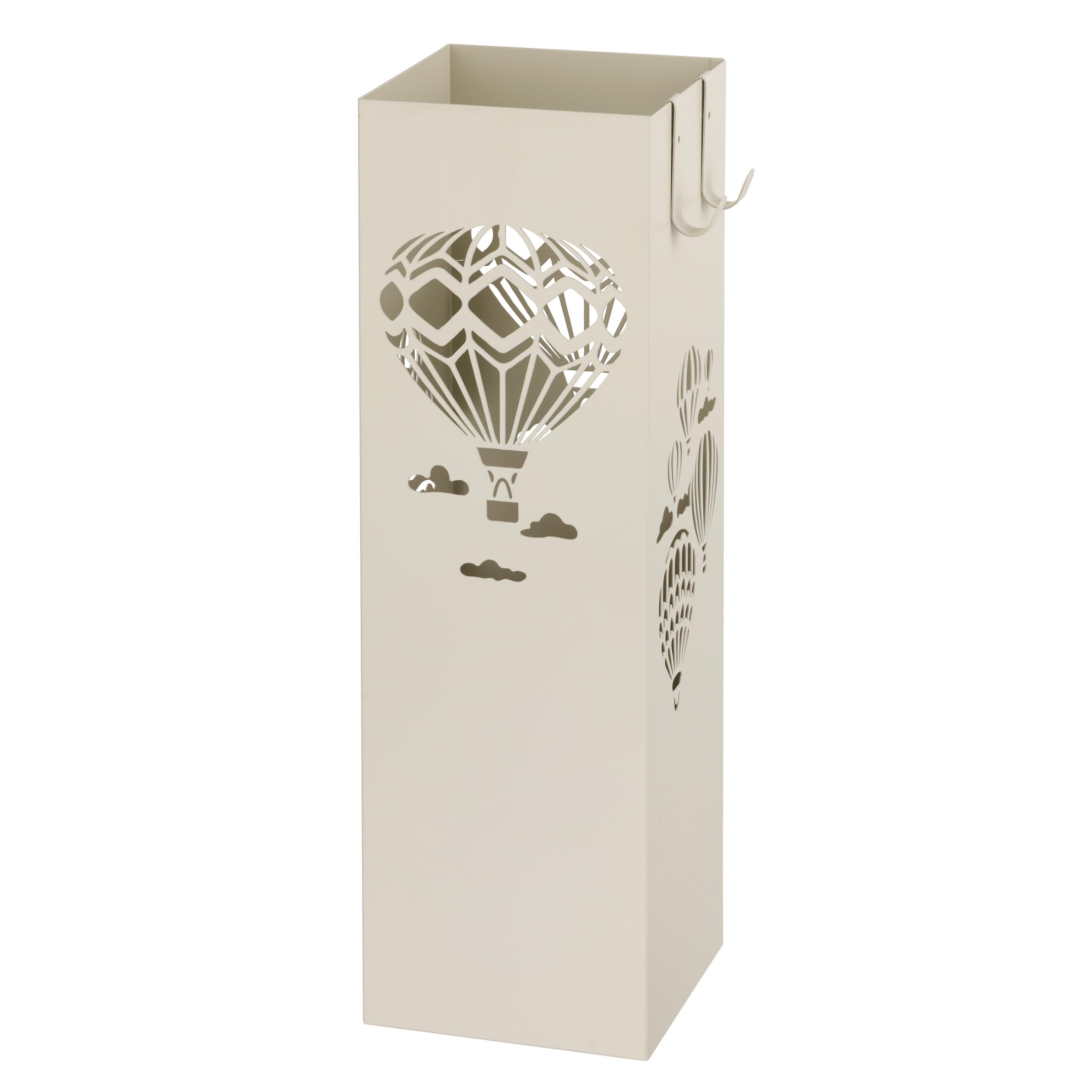 Baroni Home Mongolfiere portaombrelli nero metallo 16x16x49 cm