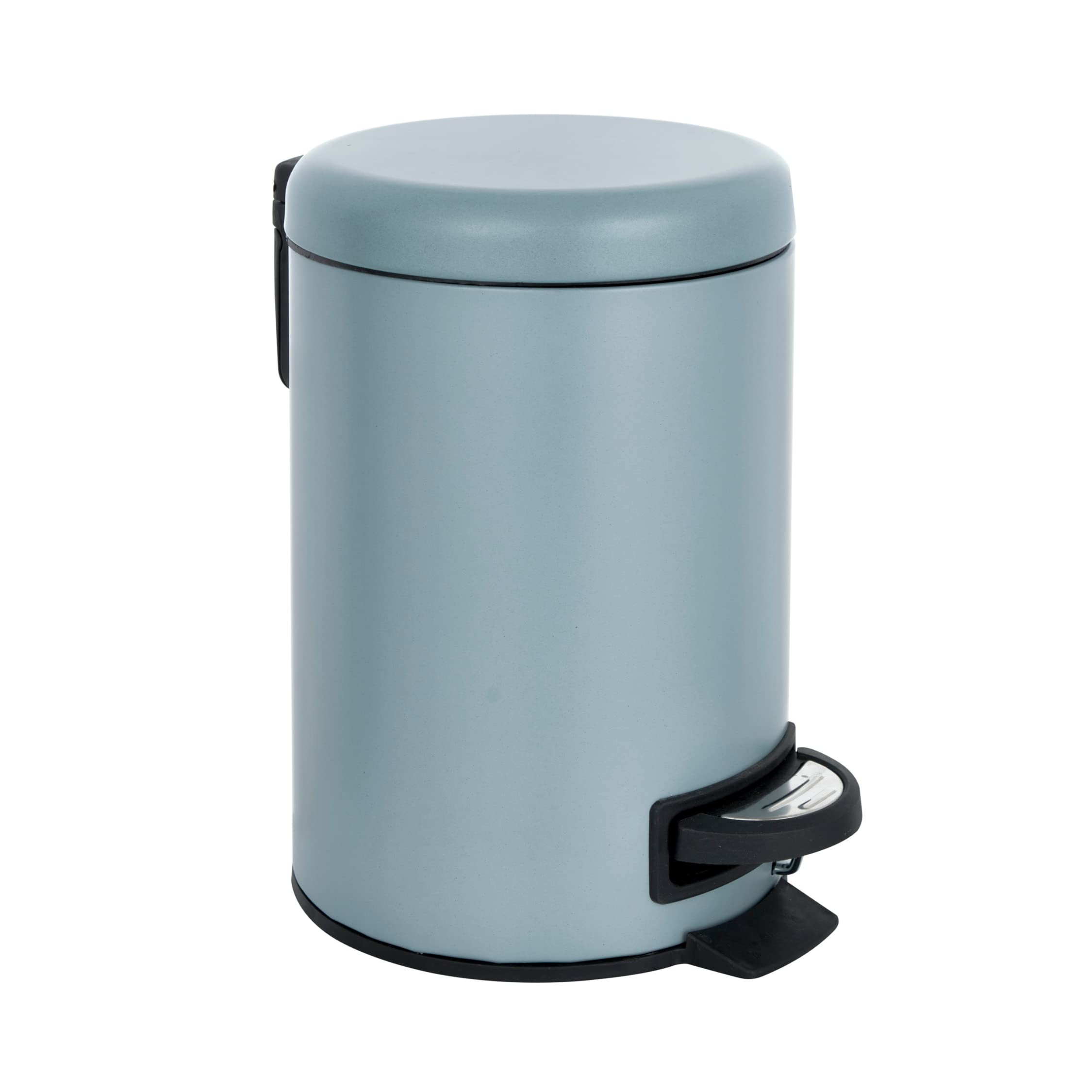 Baroni Home pattumiera bagno ceramica bianca 24x17x25 cm