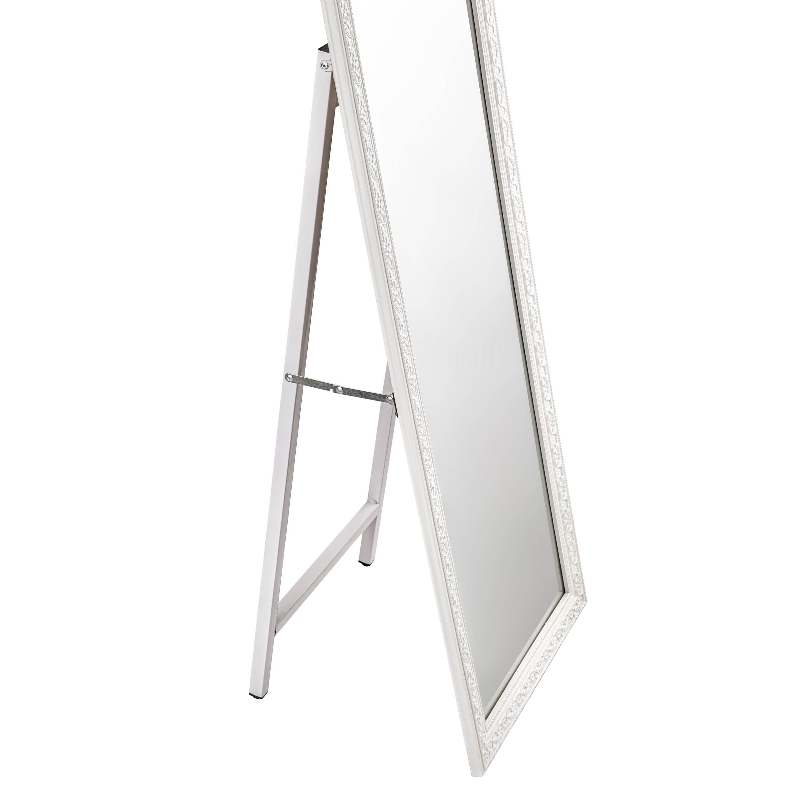 Baroni Home Specchio da Terra Riccioli Bianchi 40x150 cm