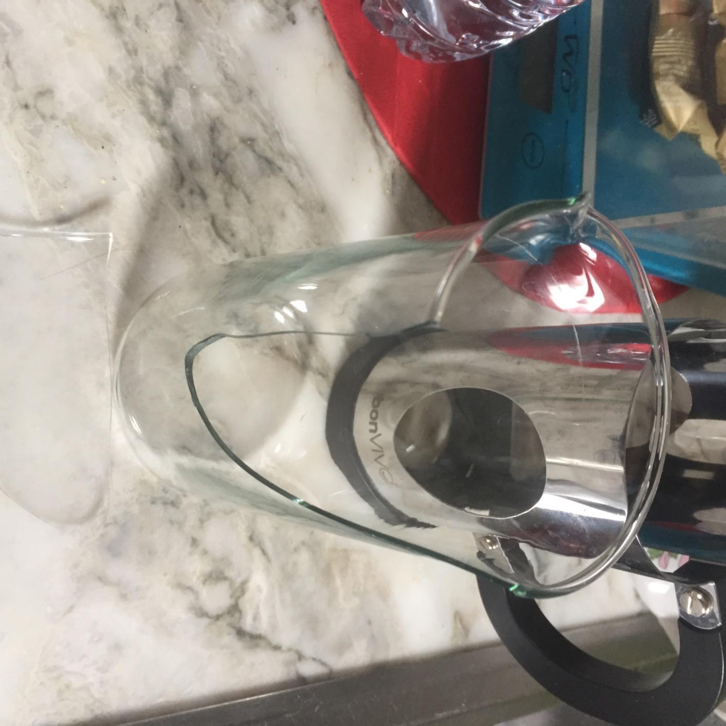 bonVIVO French Press Caffettiera Stantuffo Rame 8 Tazze Vetro