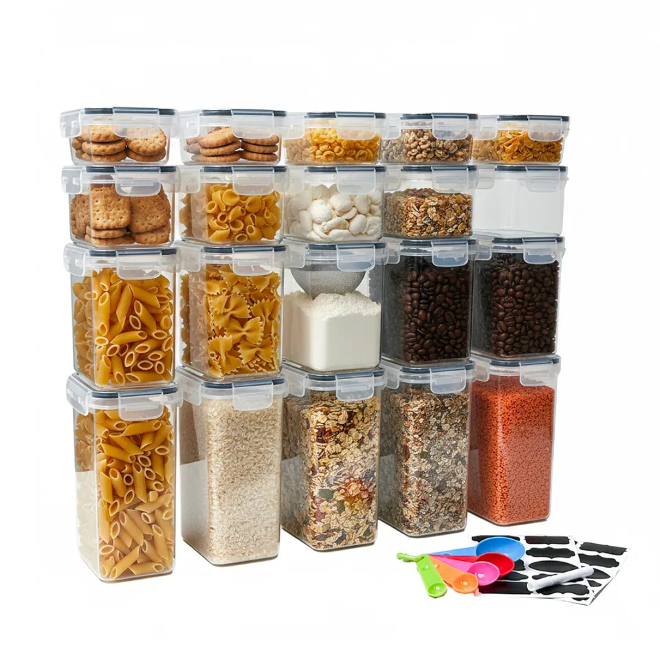 Baroni Home Set 20 Contenitori Ermetici Misti Senza BPA