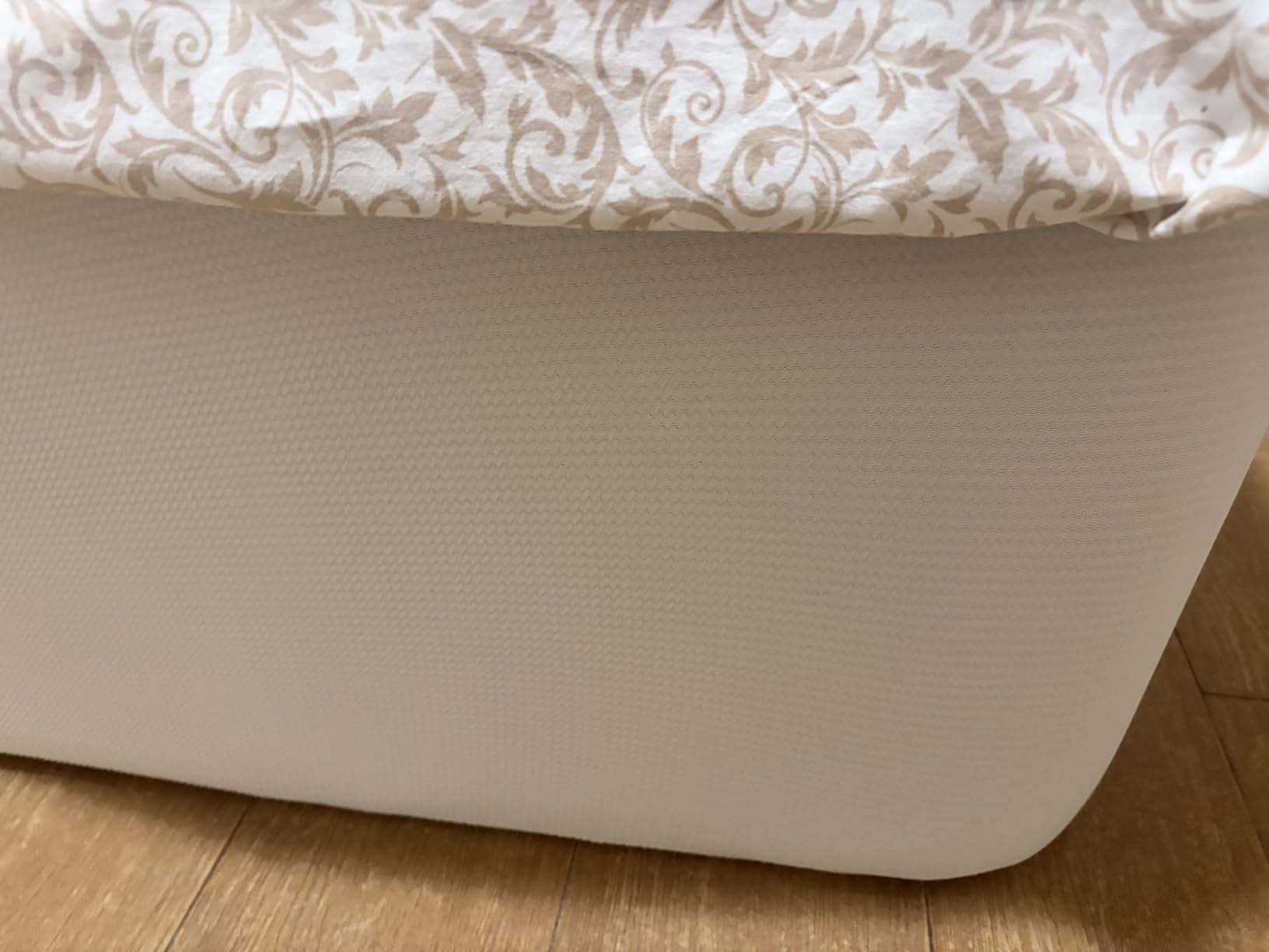 Textilhome Coprisommier Elastico Bianco 180x200 cm King Size