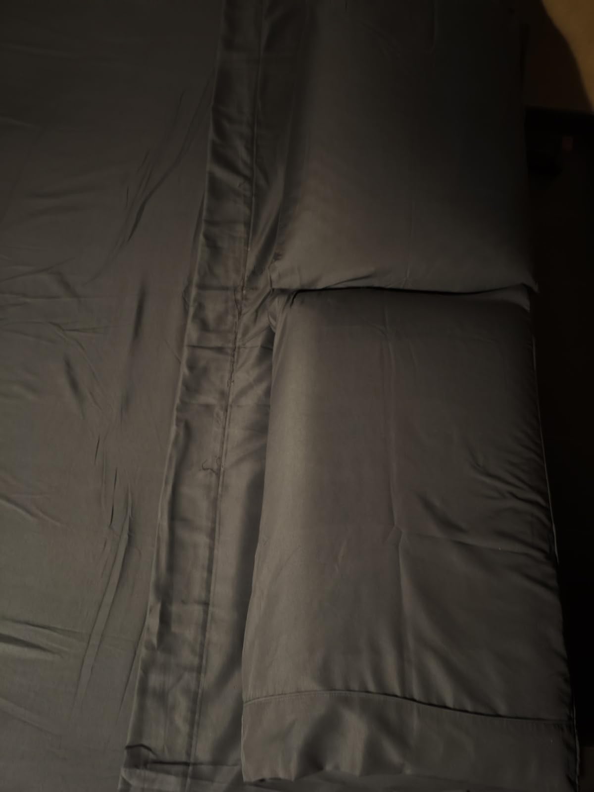 Textilhome EasyCosy Set Lenzuola Singolo 105x200 Grigio Chiaro 3 Pezzi