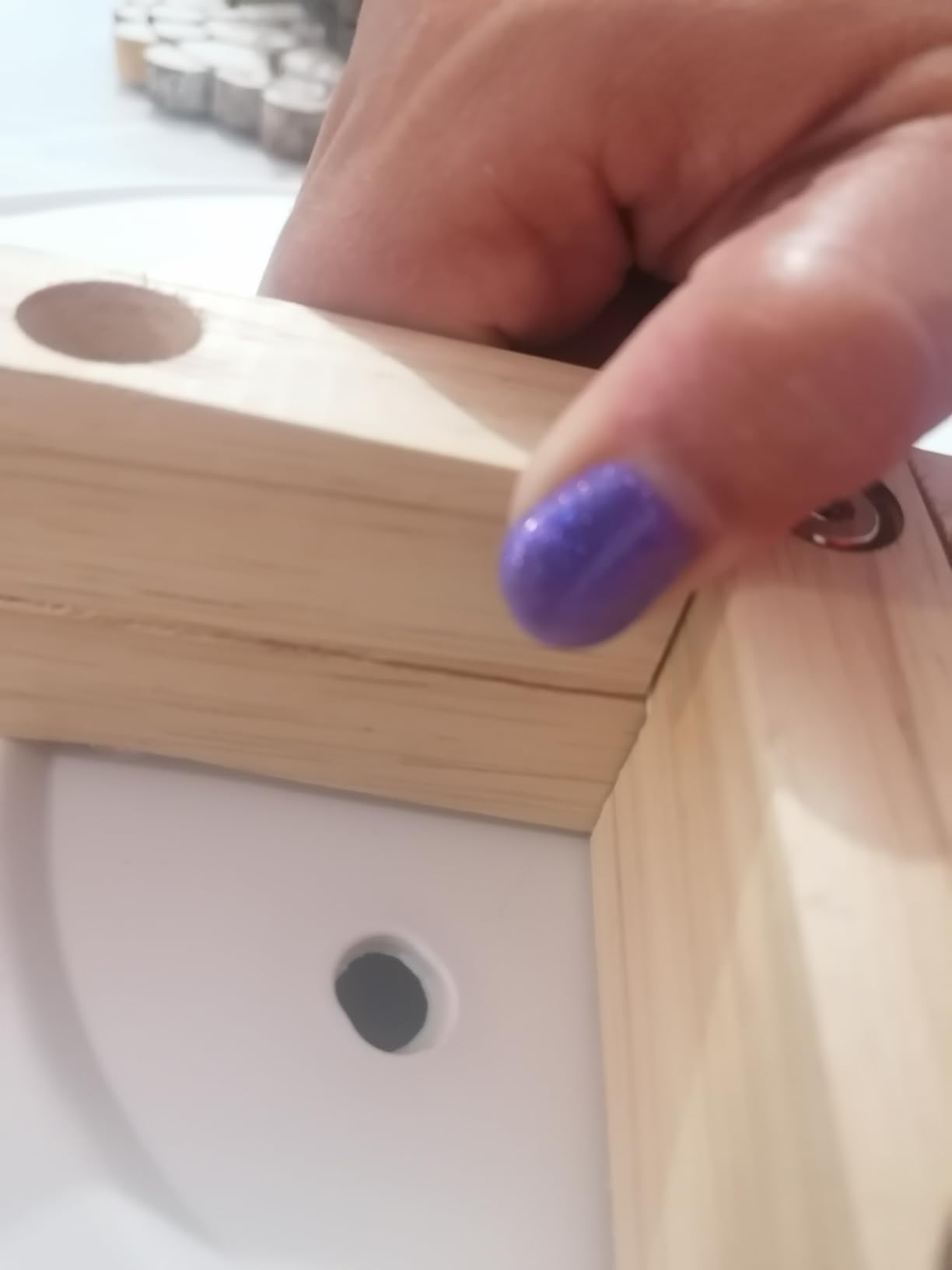 Baroni Home sedia pranzo ufficio bianca gambe legno 1 pezzo