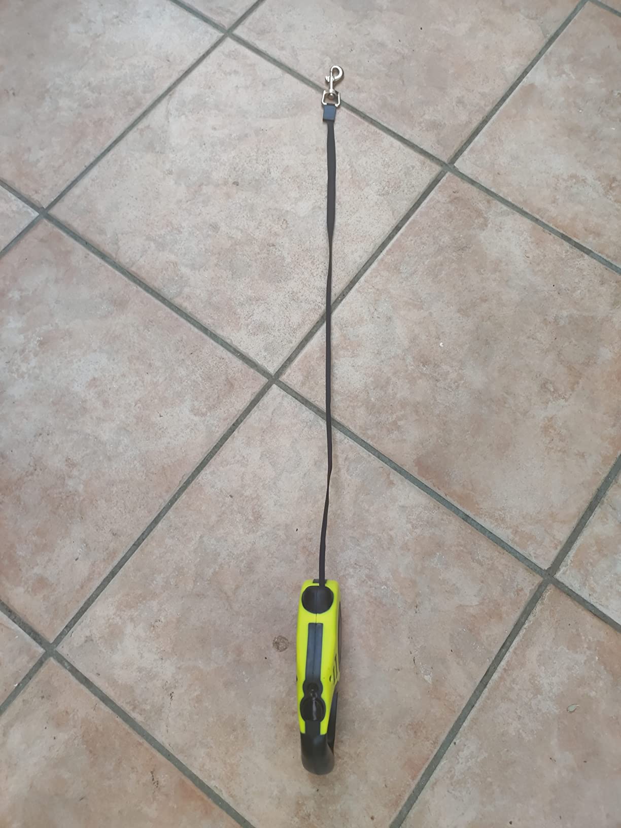 Baroni Home Guinzaglio Retrattile Cani Giallo 5 m 30 kg