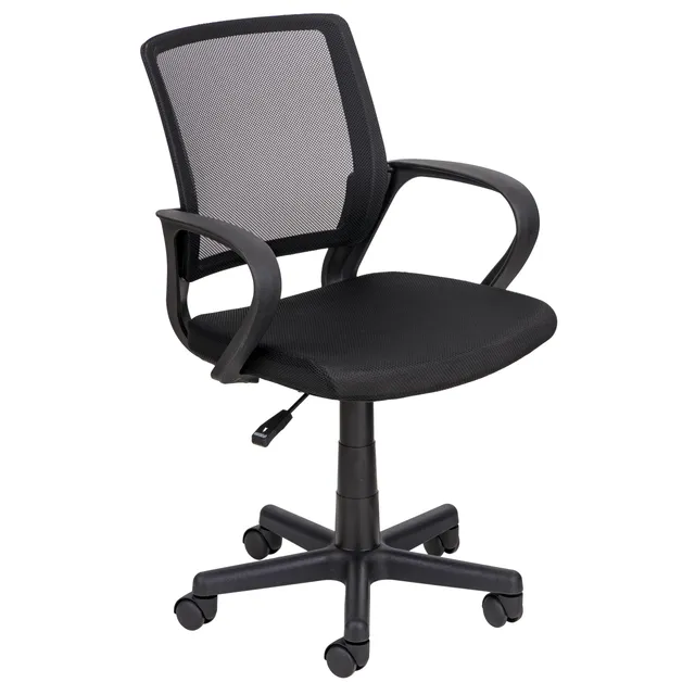 Baroni Home Sedia Ufficio Nera Ergonomica 55x48x91 cm