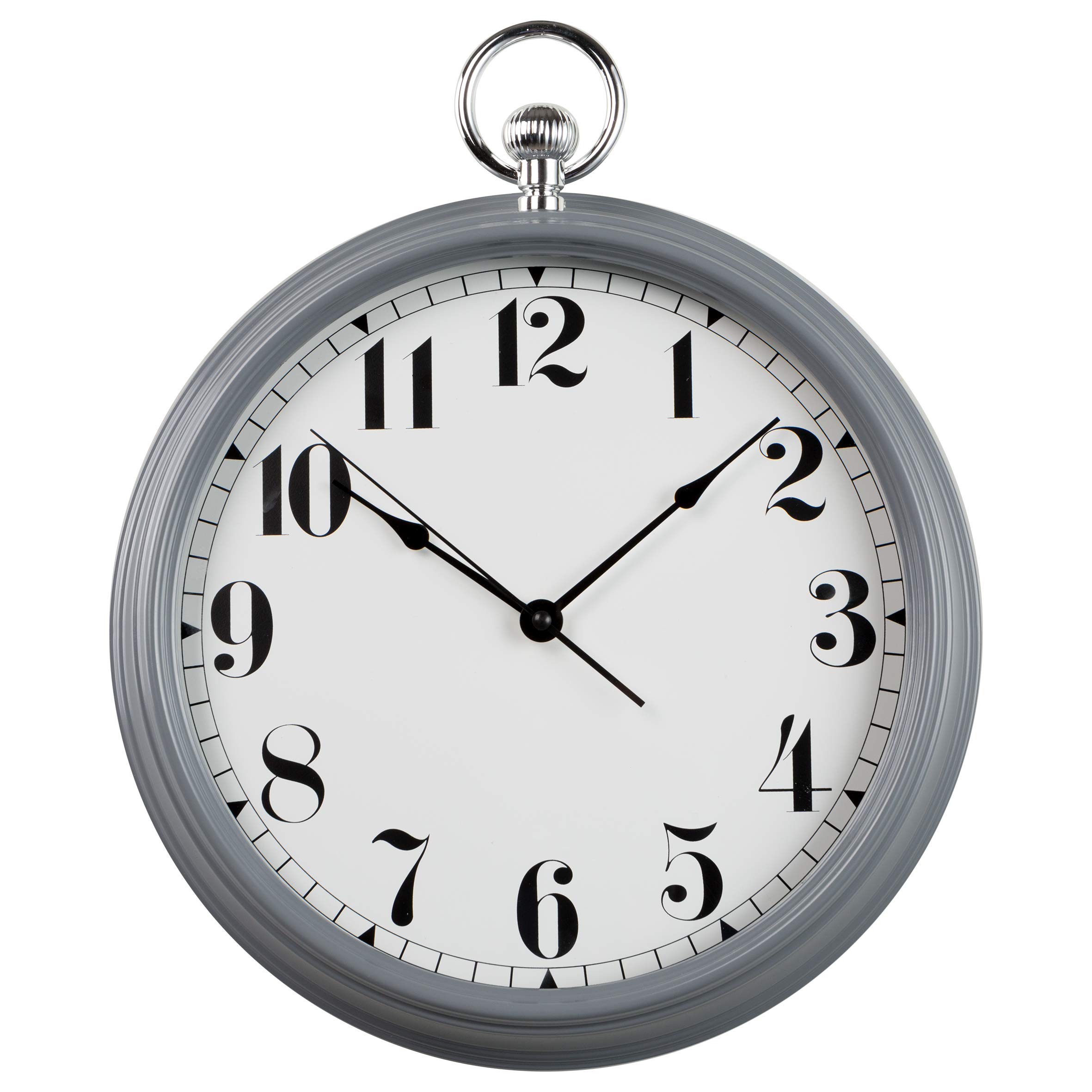 Baroni Orologio Parete PVC Quadrato Oro 29x29 cm Silenzioso