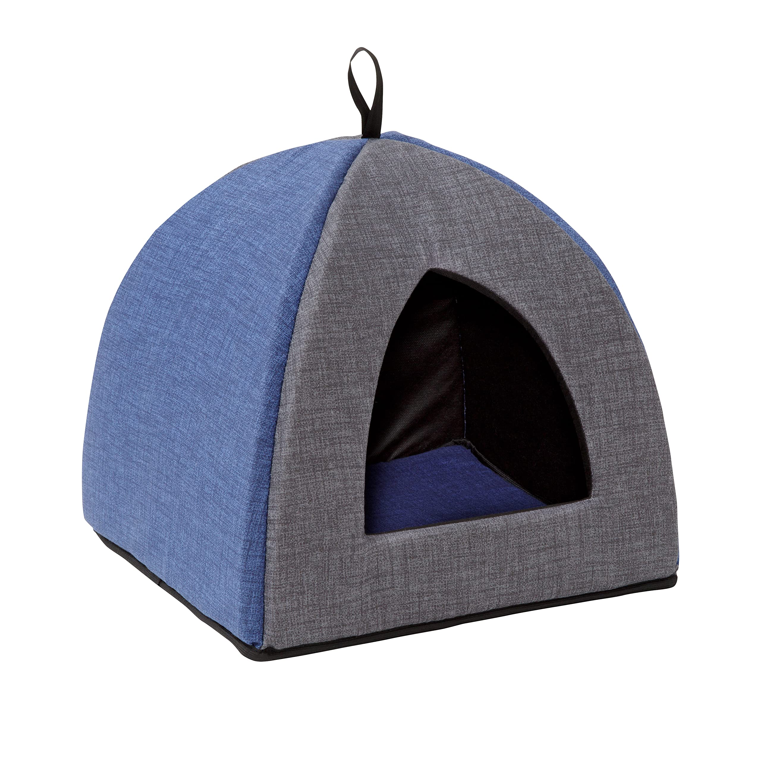 Baroni Home cuccia gatto piramide rossa cuori 40 cm lavabile