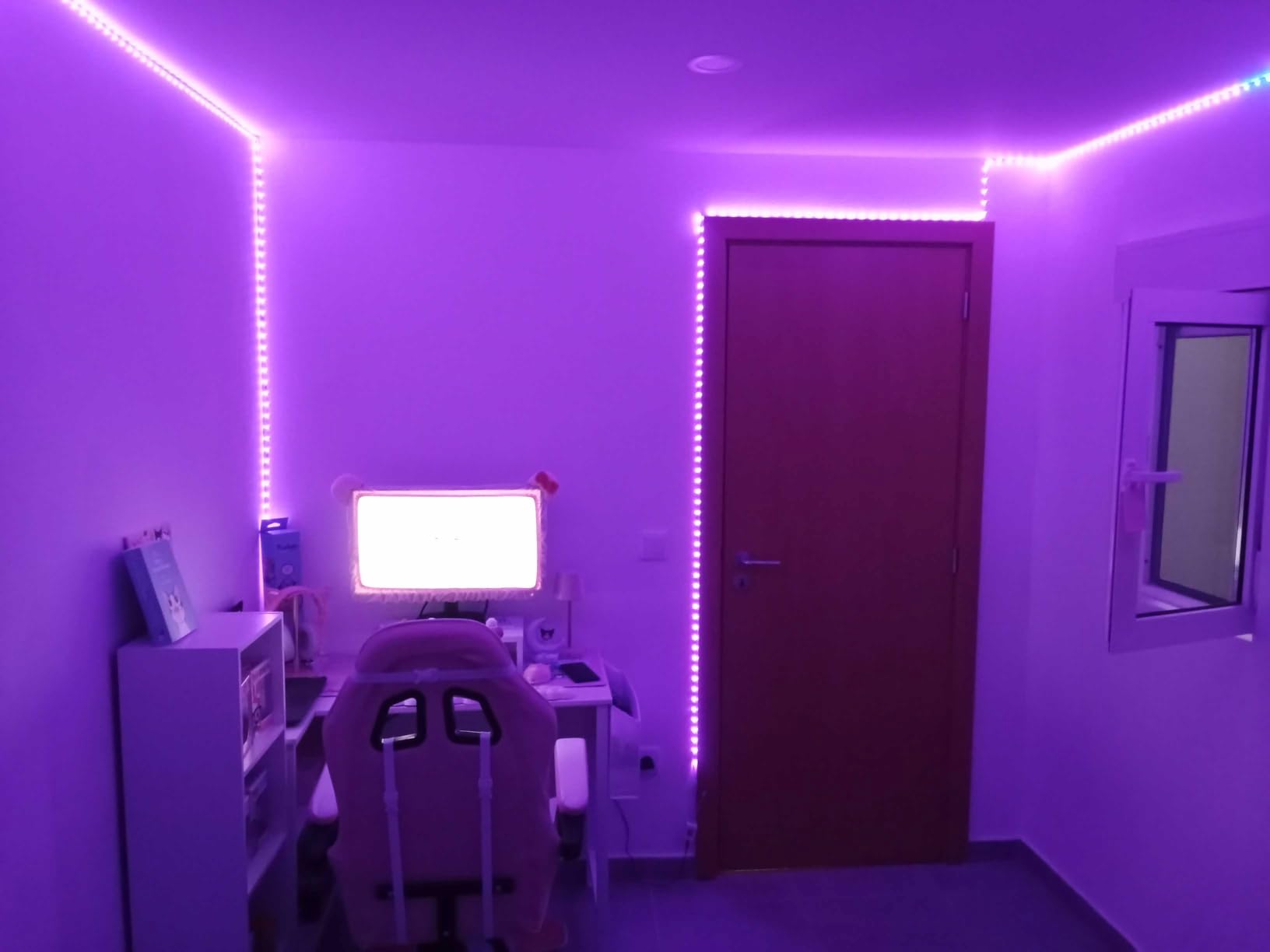Baroni Home sedia gaming nera e verde reclinabile similpelle