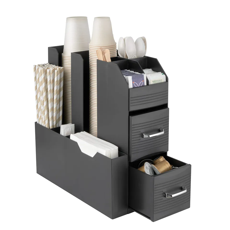 Baroni Home Coffee Station Nera Porta Capsule 55 Capsule 11 Scomparti