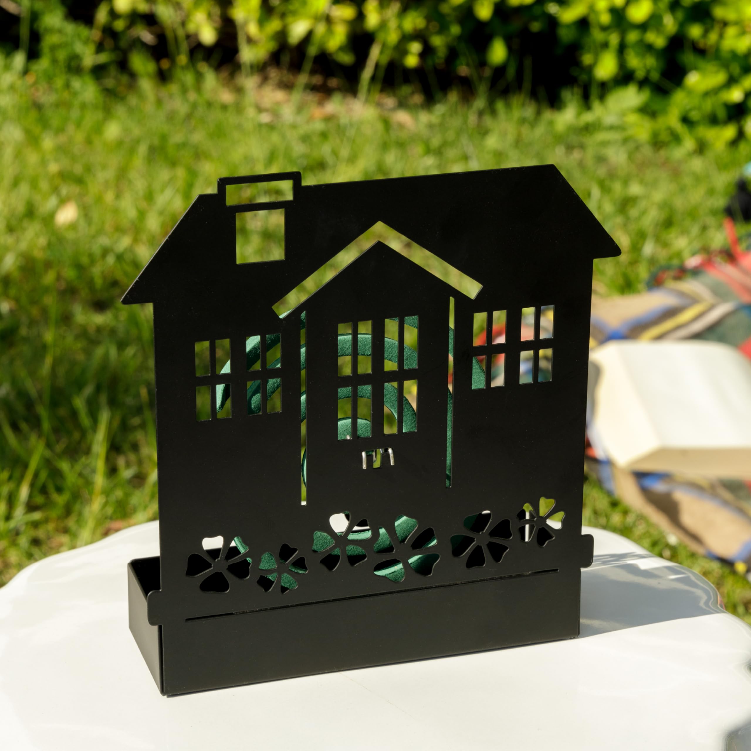 Baroni Home Set 3 Portazampironi Casa Nera in Metallo