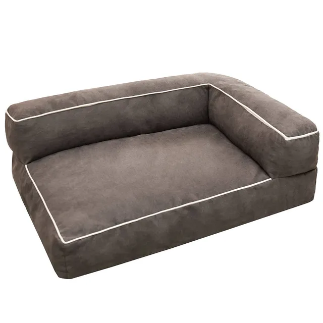 PetPlus Chaiselongue fodera divano cane grigia 120x75 cm antimacchia