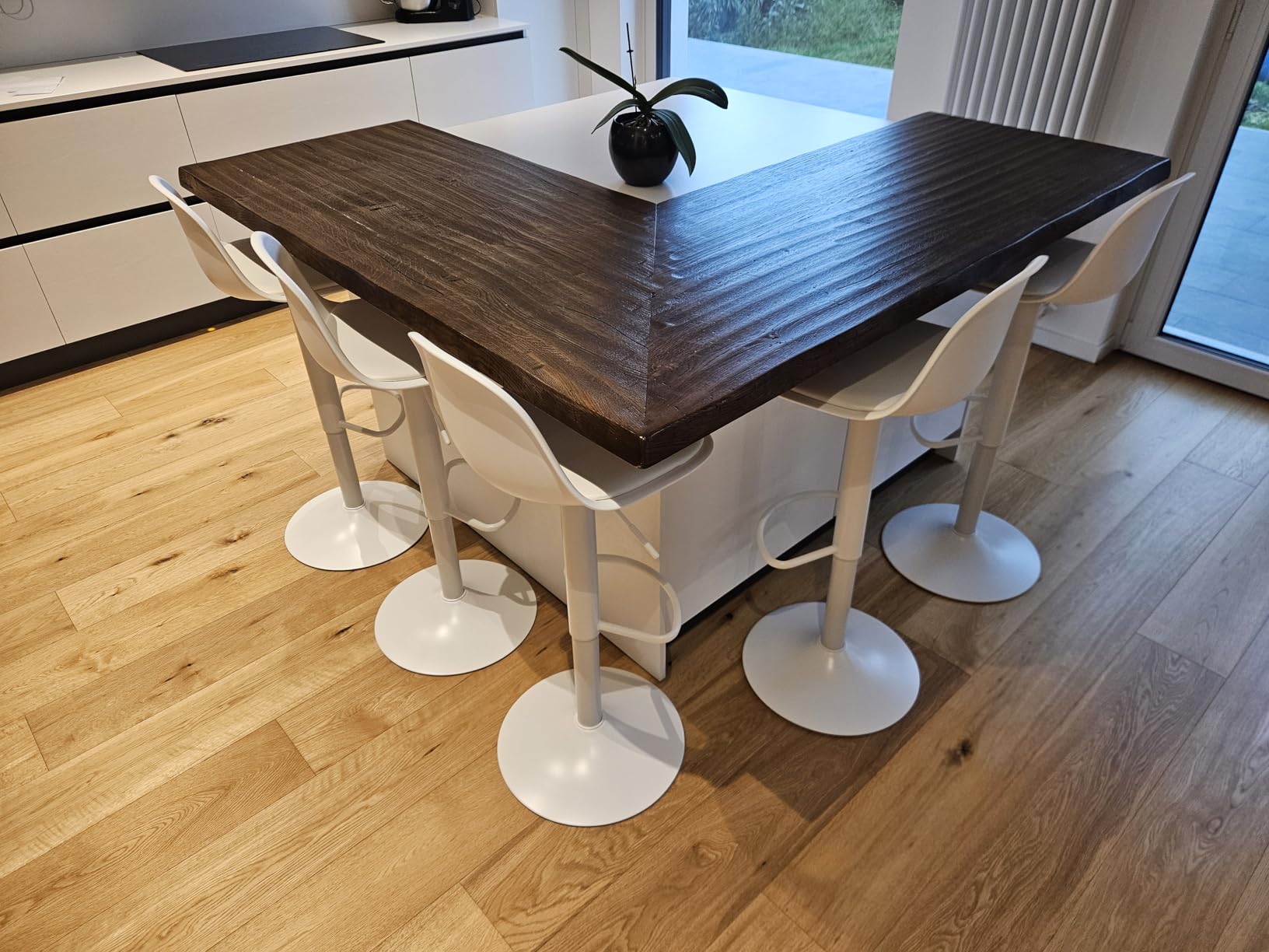 Baroni Home Sgabello Girevole Nero 1 Pezzo Altezza Regolabile