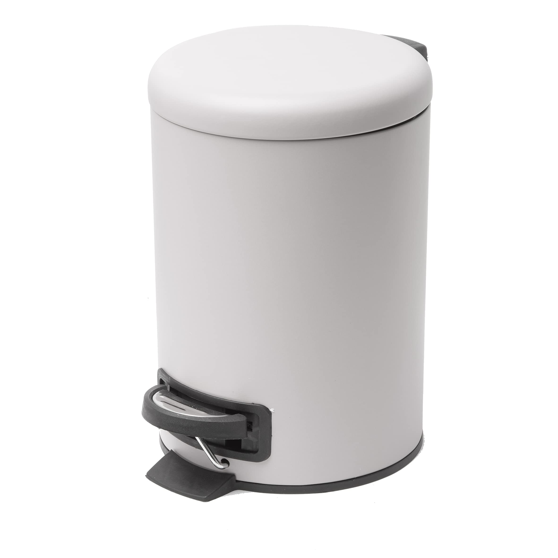 Baroni Home pattumiera bagno ceramica bianca 24x17x25 cm