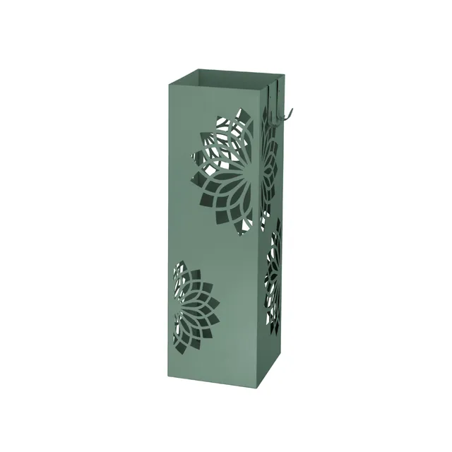 Baroni Home portaombrelli verde metallo 16x16x49 cm mandala