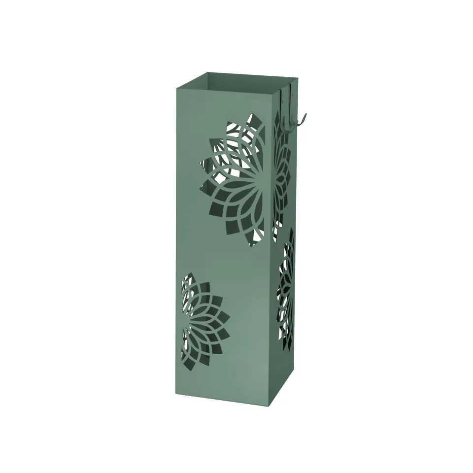 Baroni Home portaombrelli verde metallo 16x16x49 cm mandala