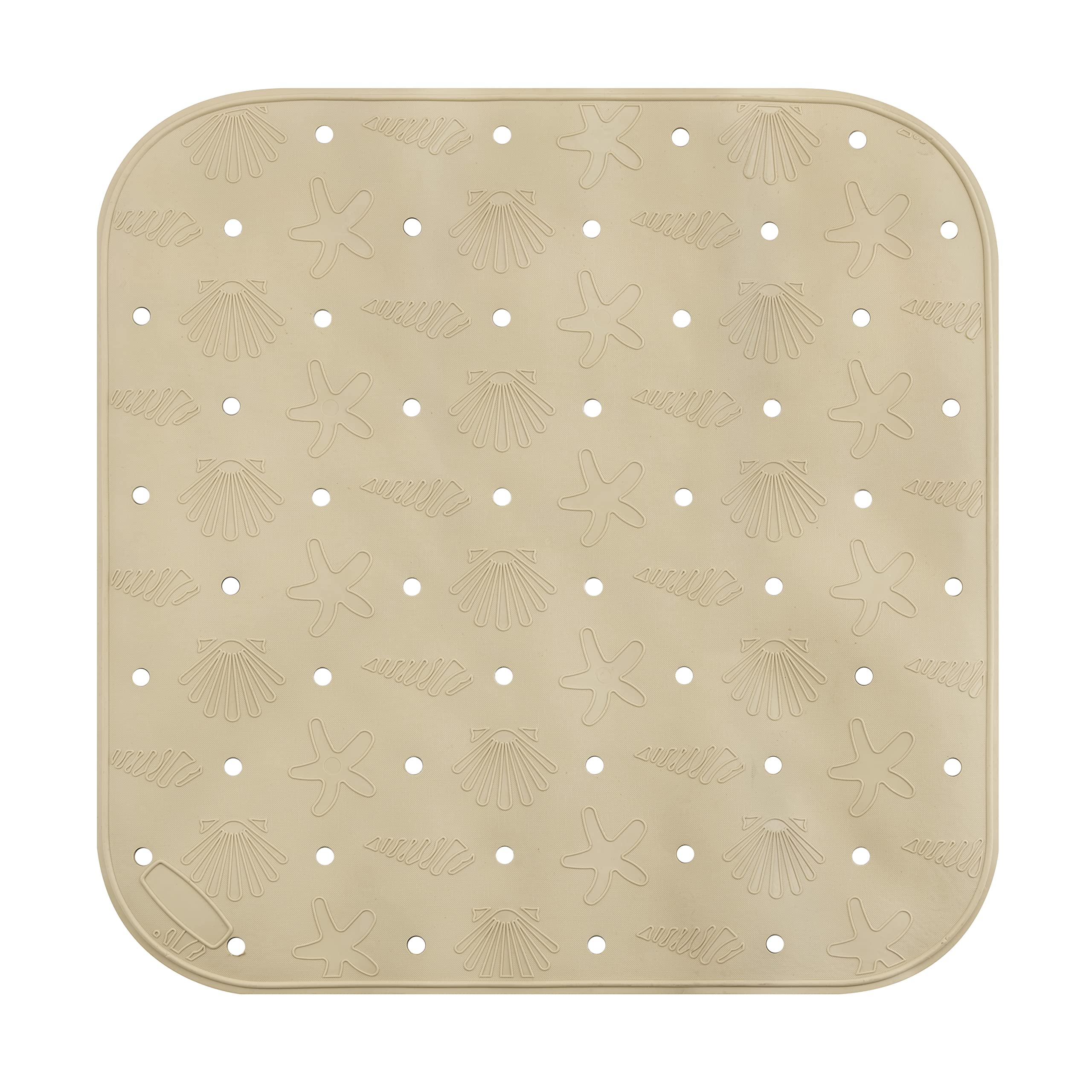 Baroni Home tappetino vasca antiscivolo bianco ovale 37x77 cm