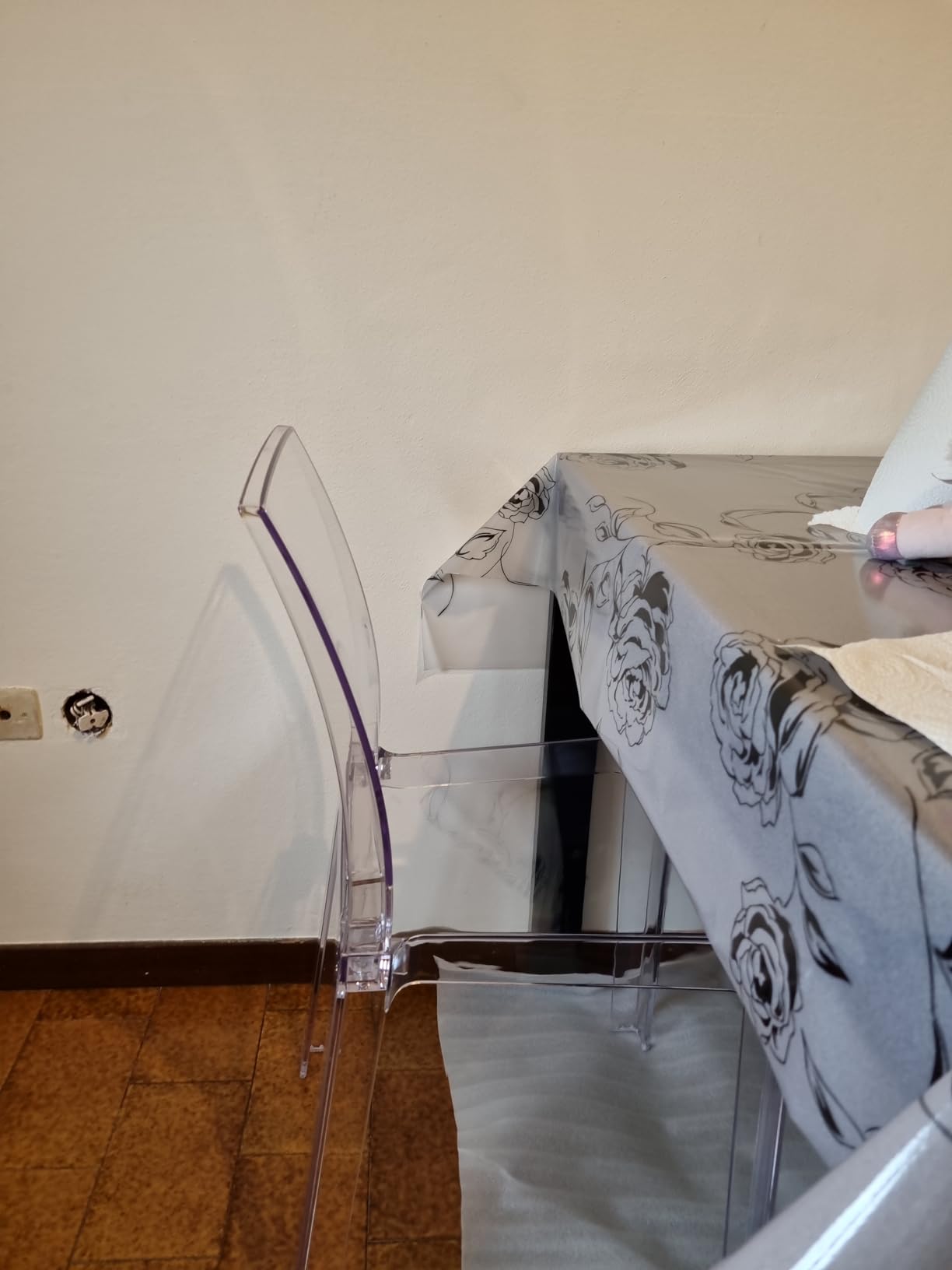 Baroni Home Sedie Policarbonato Trasparente 36x81x43 cm 4 Pezzi