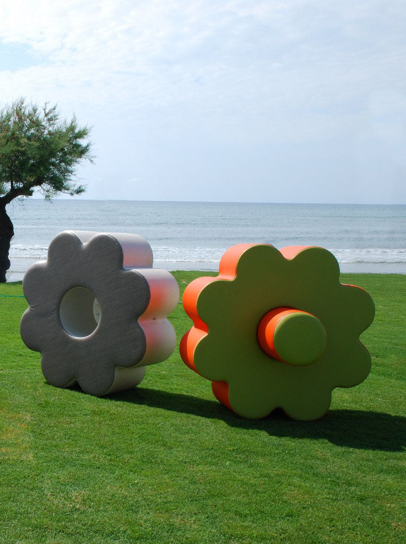 Spouf Daisy pouf outdoor beige giardino