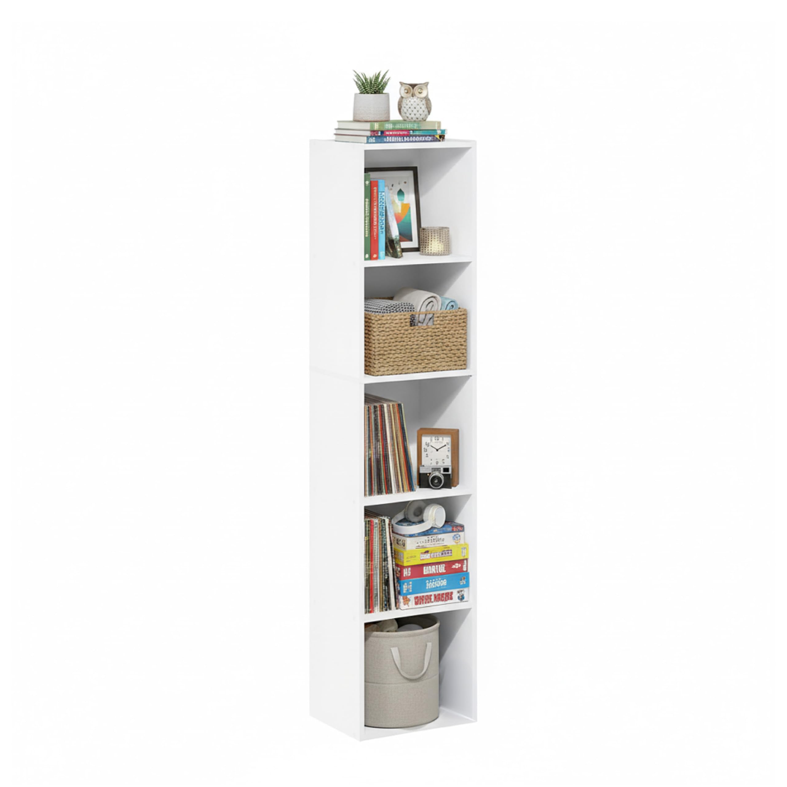 Baroni Libreria Cubi Bianca 4 Ripiani 24x31x106 cm