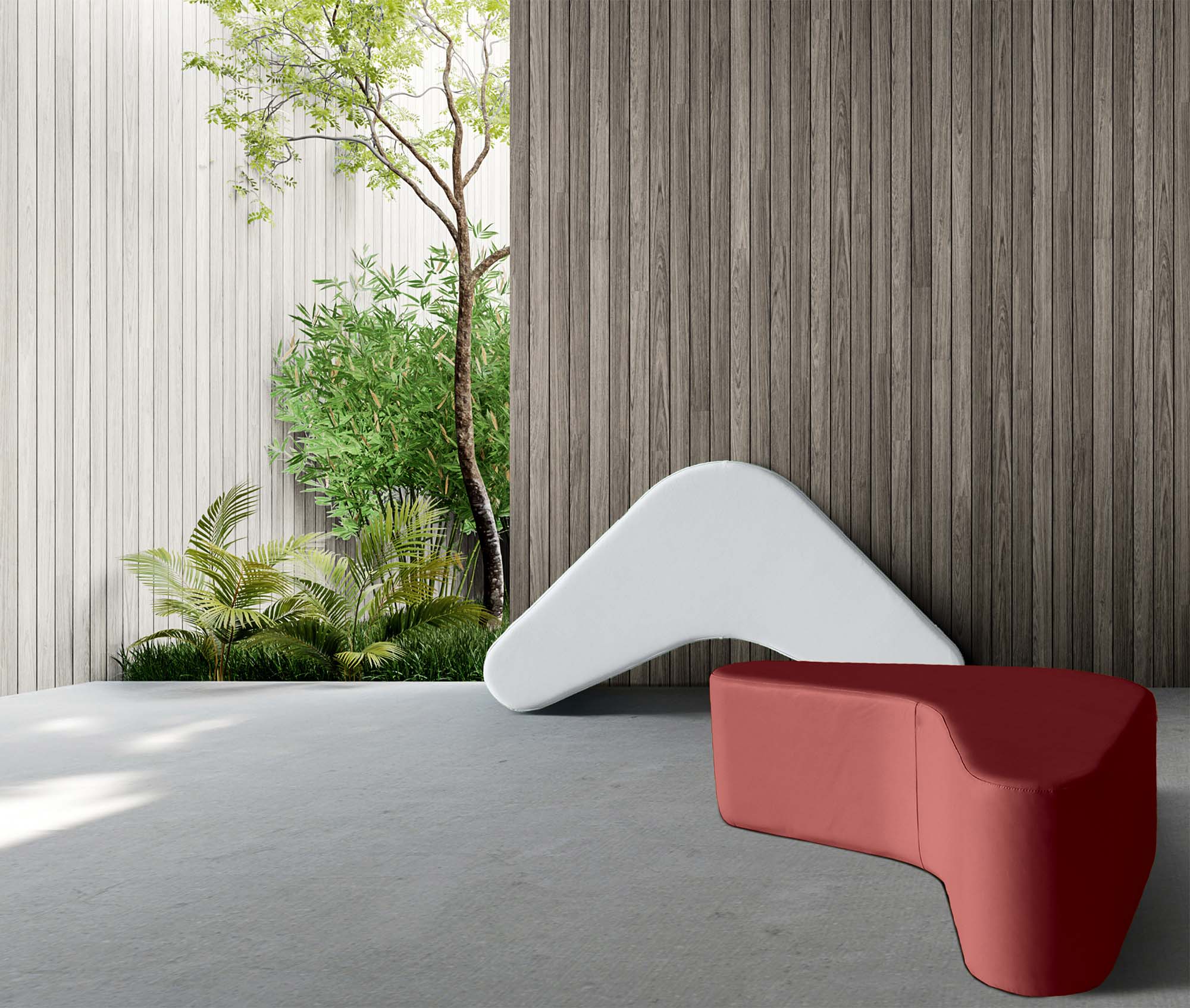 Spouf Boomerang pouf da esterno