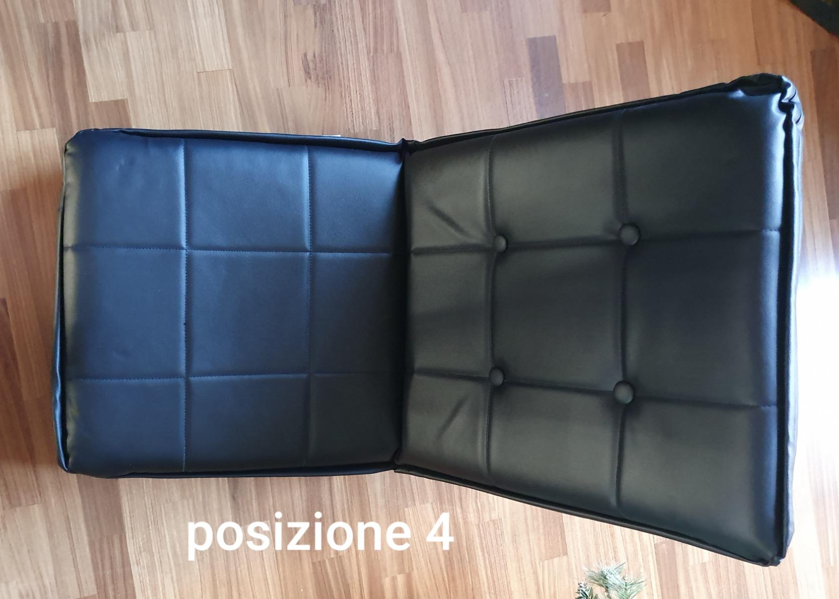 bonVIVO EASY Comfort Poltrona da Terra Pieghevole 5 Posizioni