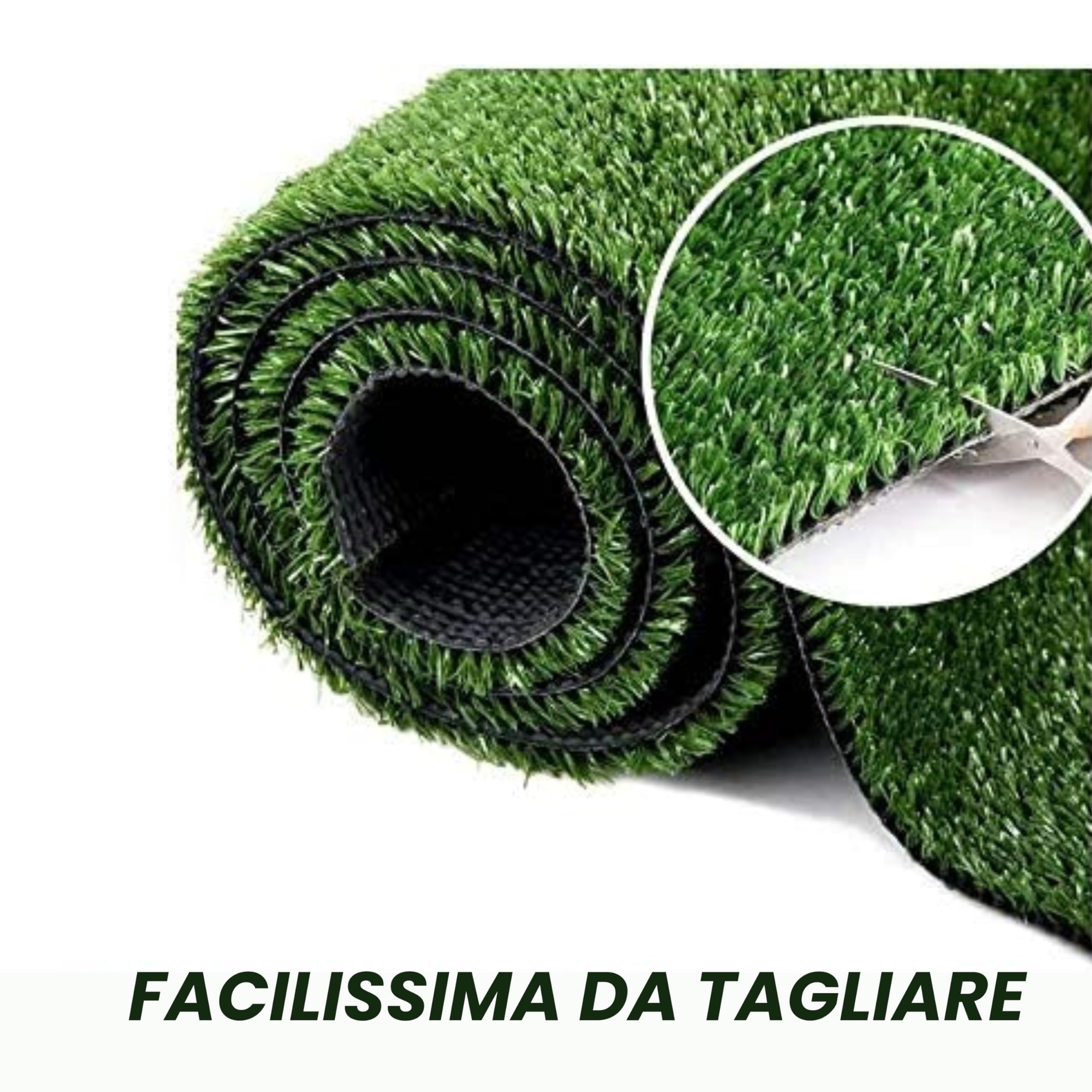 Baroni Home rotolo erba sintetica 1x20 m h 7 mm verde
