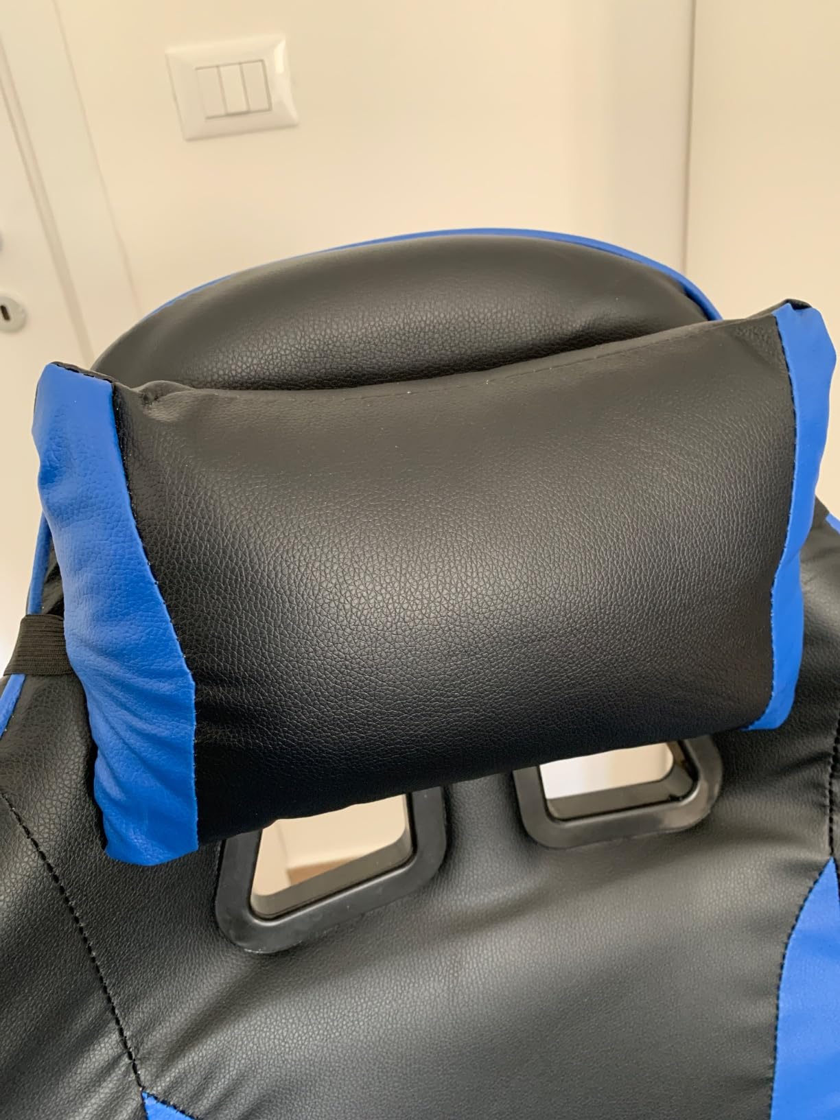 Baroni Home Sedia Gaming Ufficio Blu Ergonomica