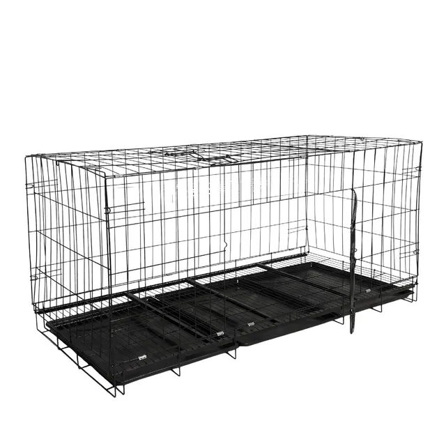Baroni Home Gabbia Cani Metallo Grande 130x60x70 cm