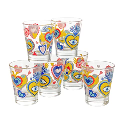 Baroni Home set 6 bicchierini vetro Ex Voto 9 cl caffè