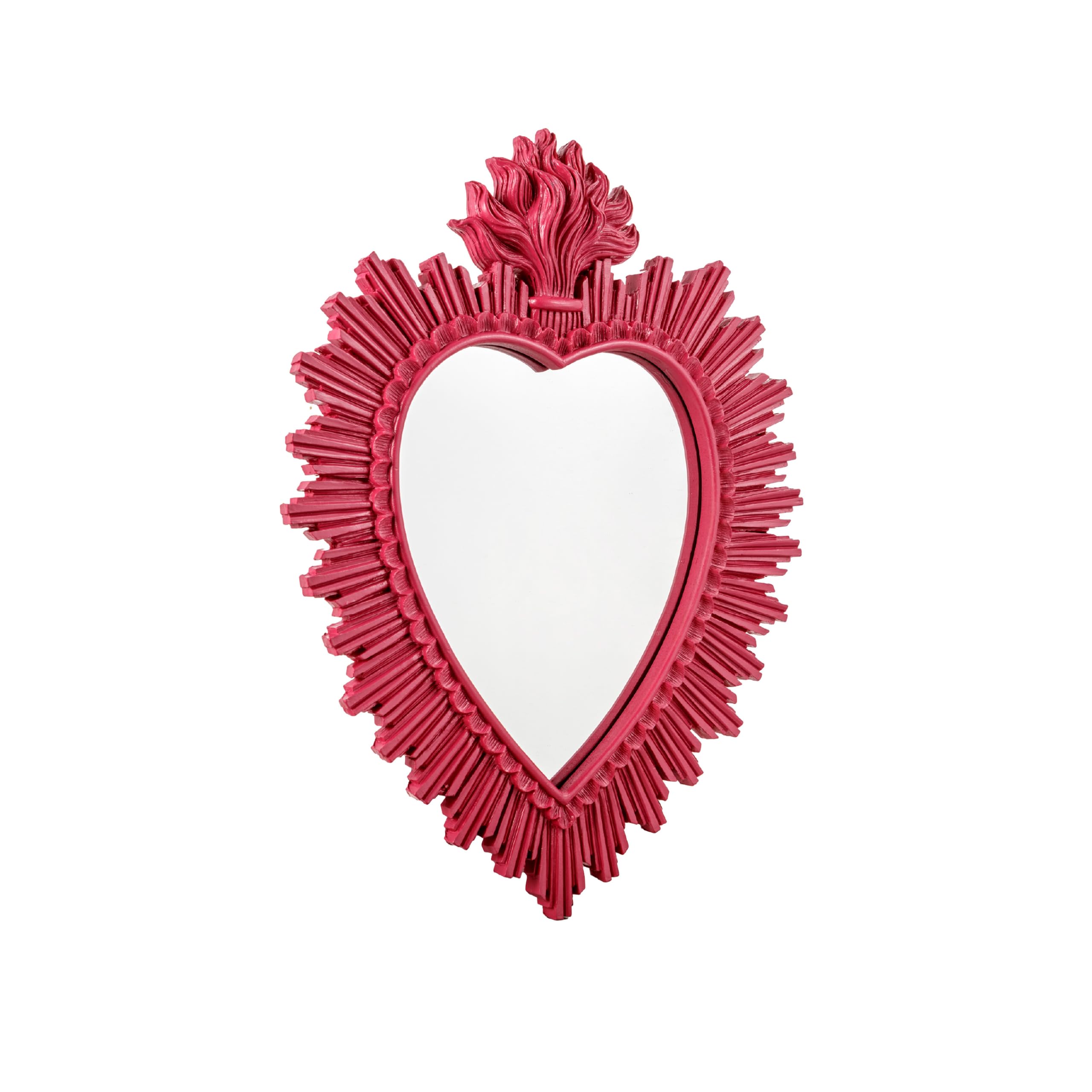 Baroni Home Ex Voto Cuore Sacro specchio oro 30x3x38 cm resina