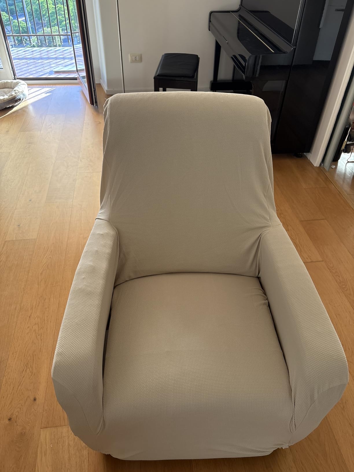 Textilhome Teide Copripoltrona Relax Rosso 1 Posto Antigraffio