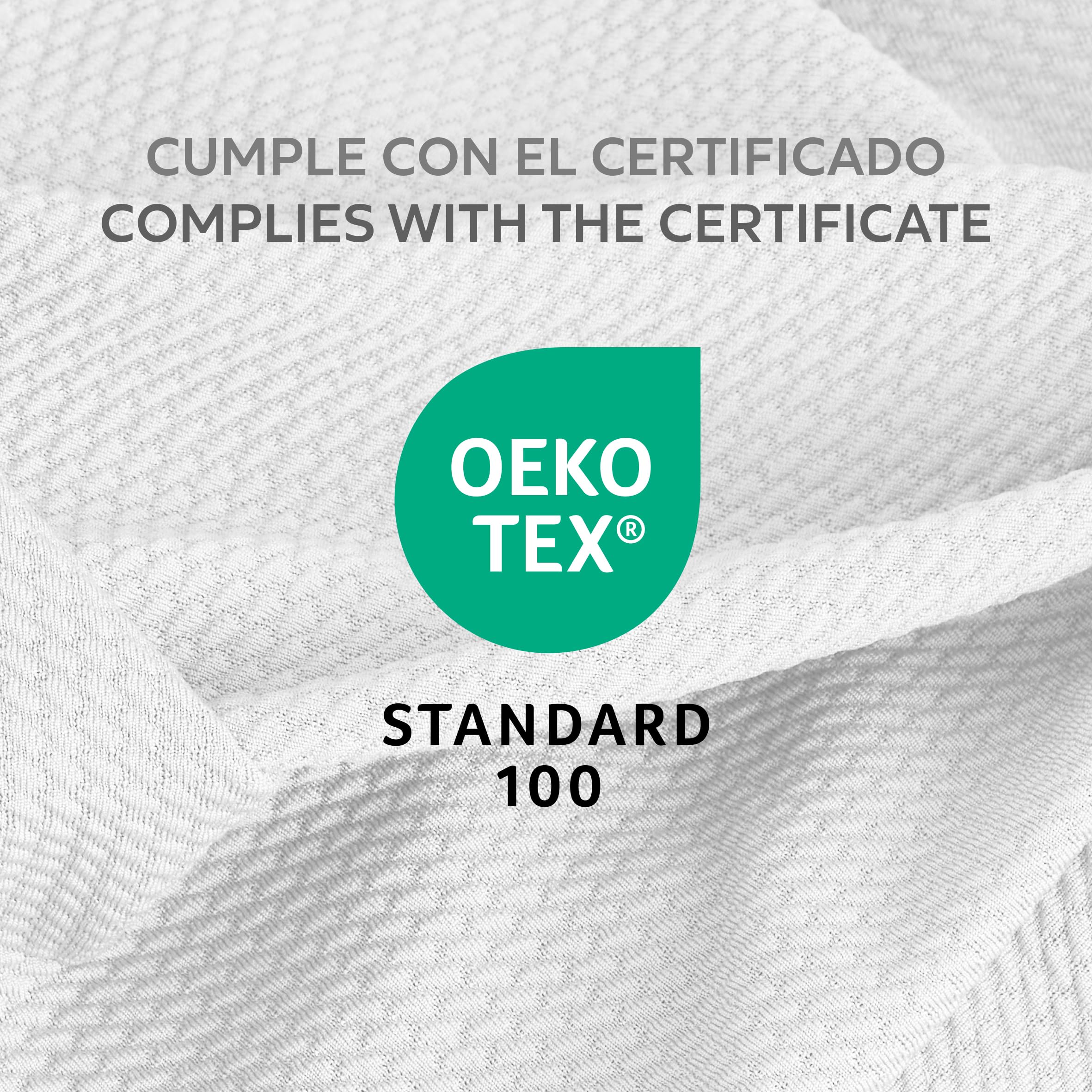 Textilhome Coprisommier Elastico Bianco 180x200 cm King Size