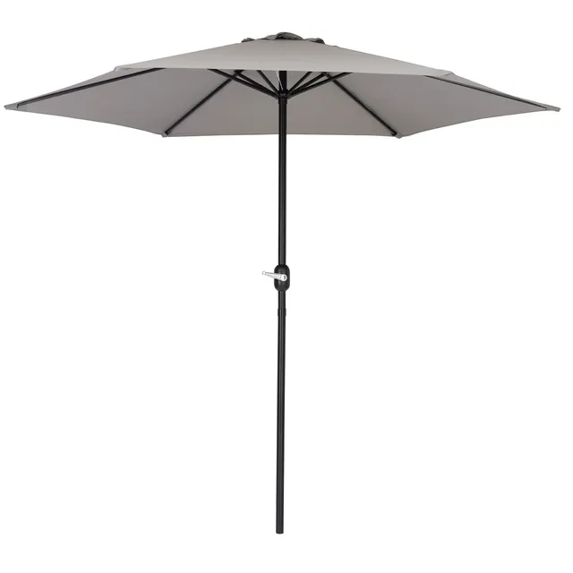 Baroni Home Ombrellone da Giardino Grigio 270x236 cm con Manovella