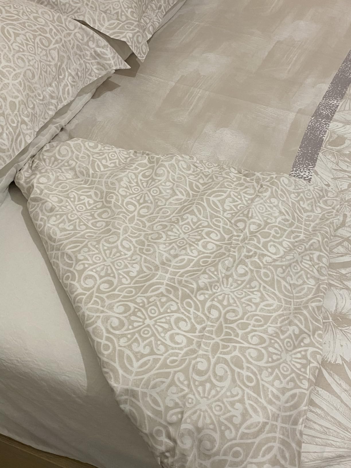 Textilhome Copripiumino Matrimoniale Grigio 260x240 cm Reversibile