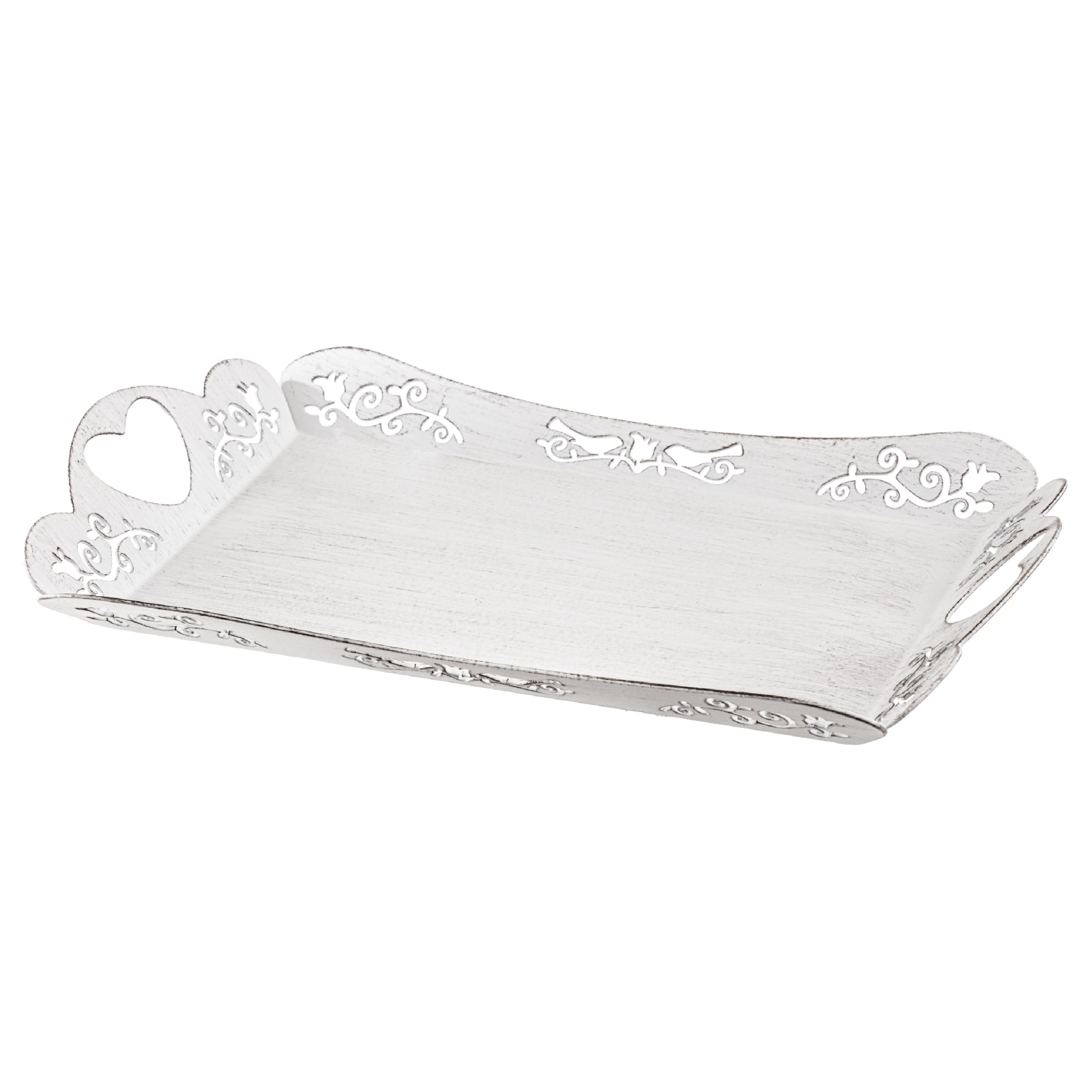 Baroni Shabby Chic portatovaglioli in ferro 20x20x8 cm
