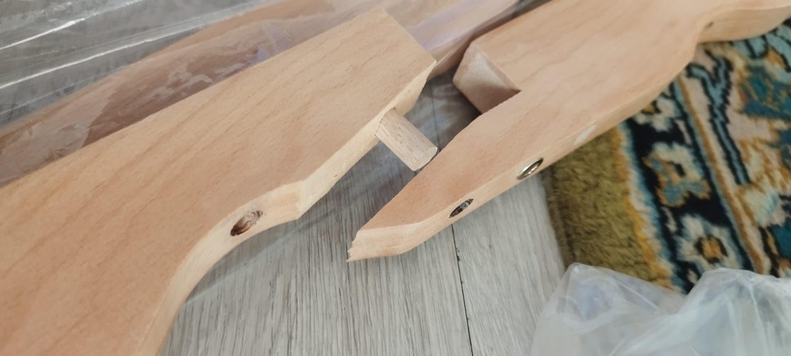 Baroni Home Sedia Moderna Bianca Gambe Legno 4 Pezzi