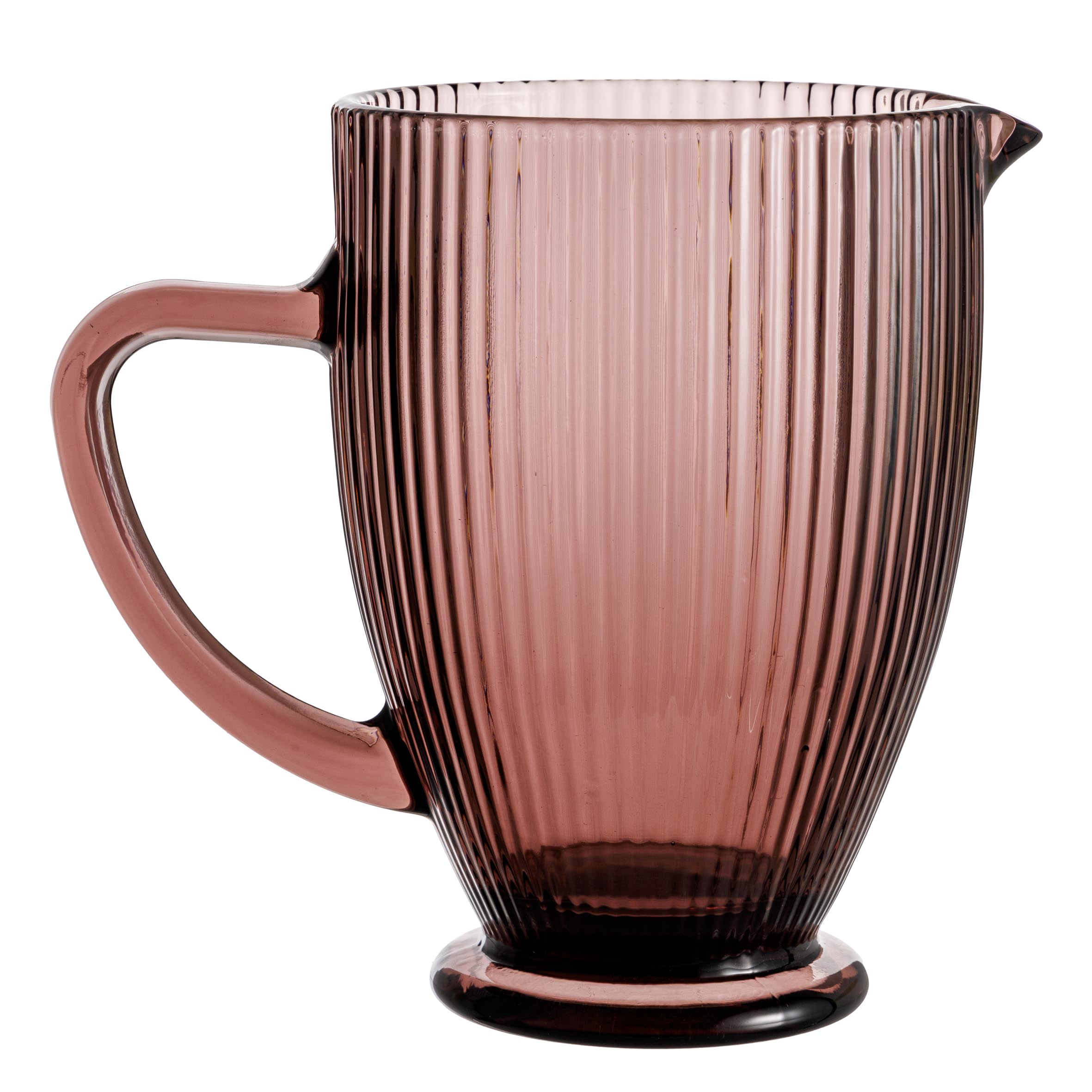 Baroni Home Caraffa Vetro Rosa 1L Antigoccia 20x13x19 cm
